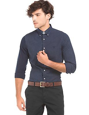 Gant Patterned Fitted Shirt Gant Patterned Fitted Shirt