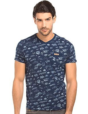 U.S. Polo Assn. Denim Co. V-Neck Printed T-Shirt U.S. Polo Assn. Denim Co. V-Neck Printed T-Shirt