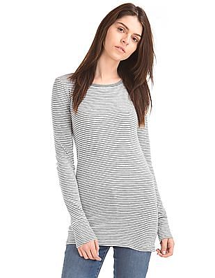 GAP Long Sleeve Stripe Tunic Tee GAP Long Sleeve Stripe Tunic Tee