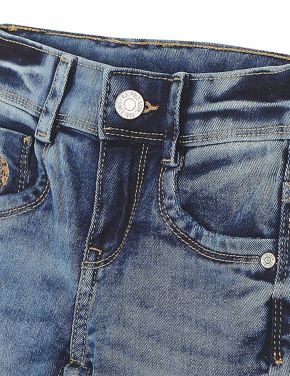 U.S. Polo Assn. Kids Mid Rise Regular Fit Jeans