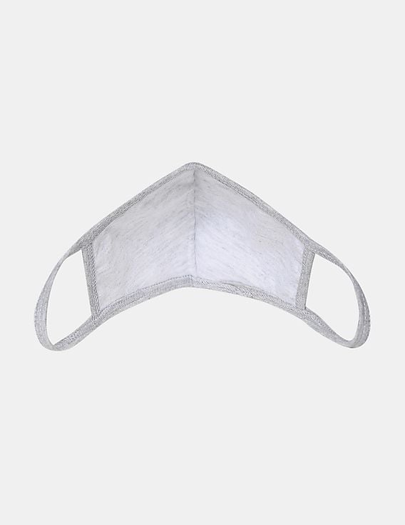 3 Pack White Face Mask – Cotton Jersey Cover – Double Layer Washable Reusable Unisex