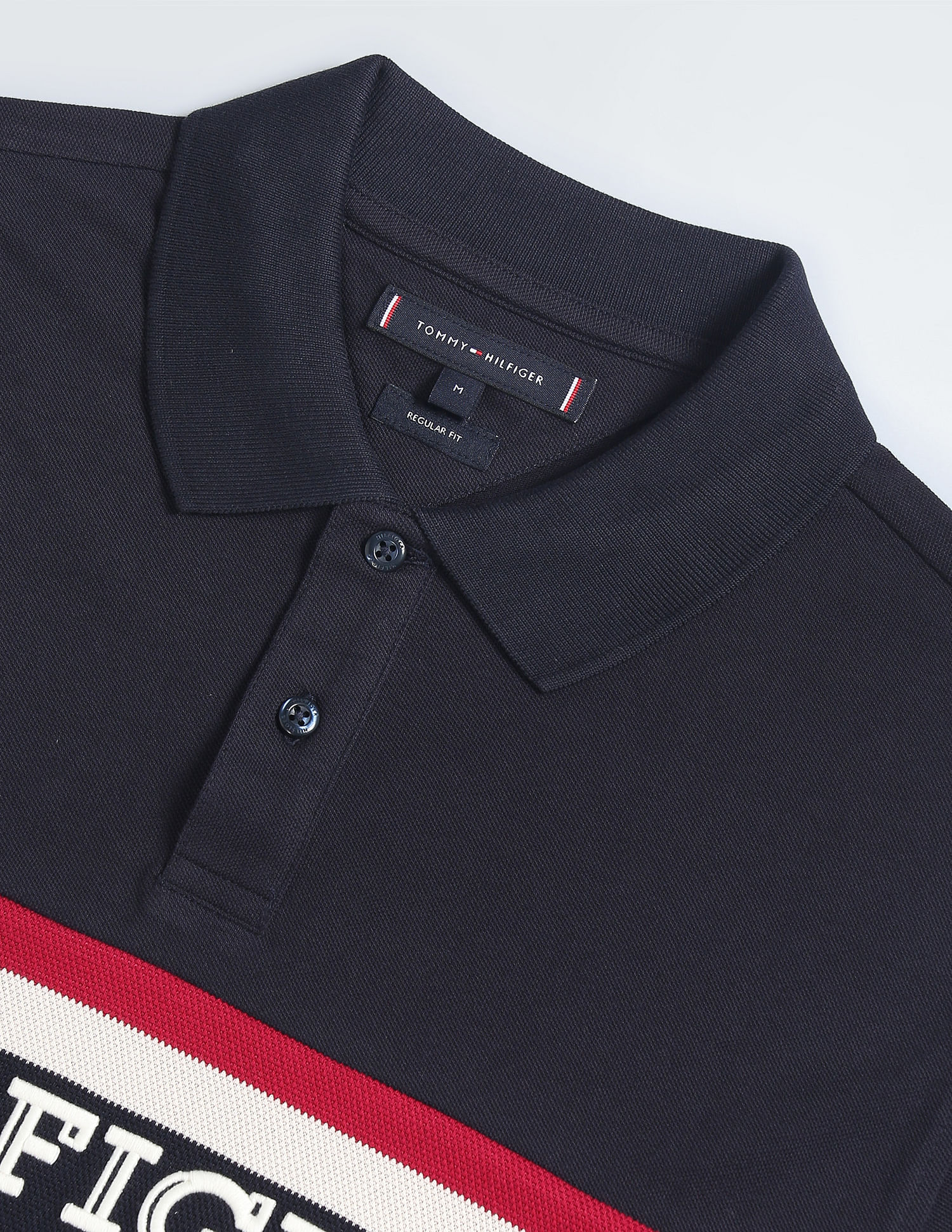 Tommy Hilfiger Monotype Embroidered Cotton Polo Shirt