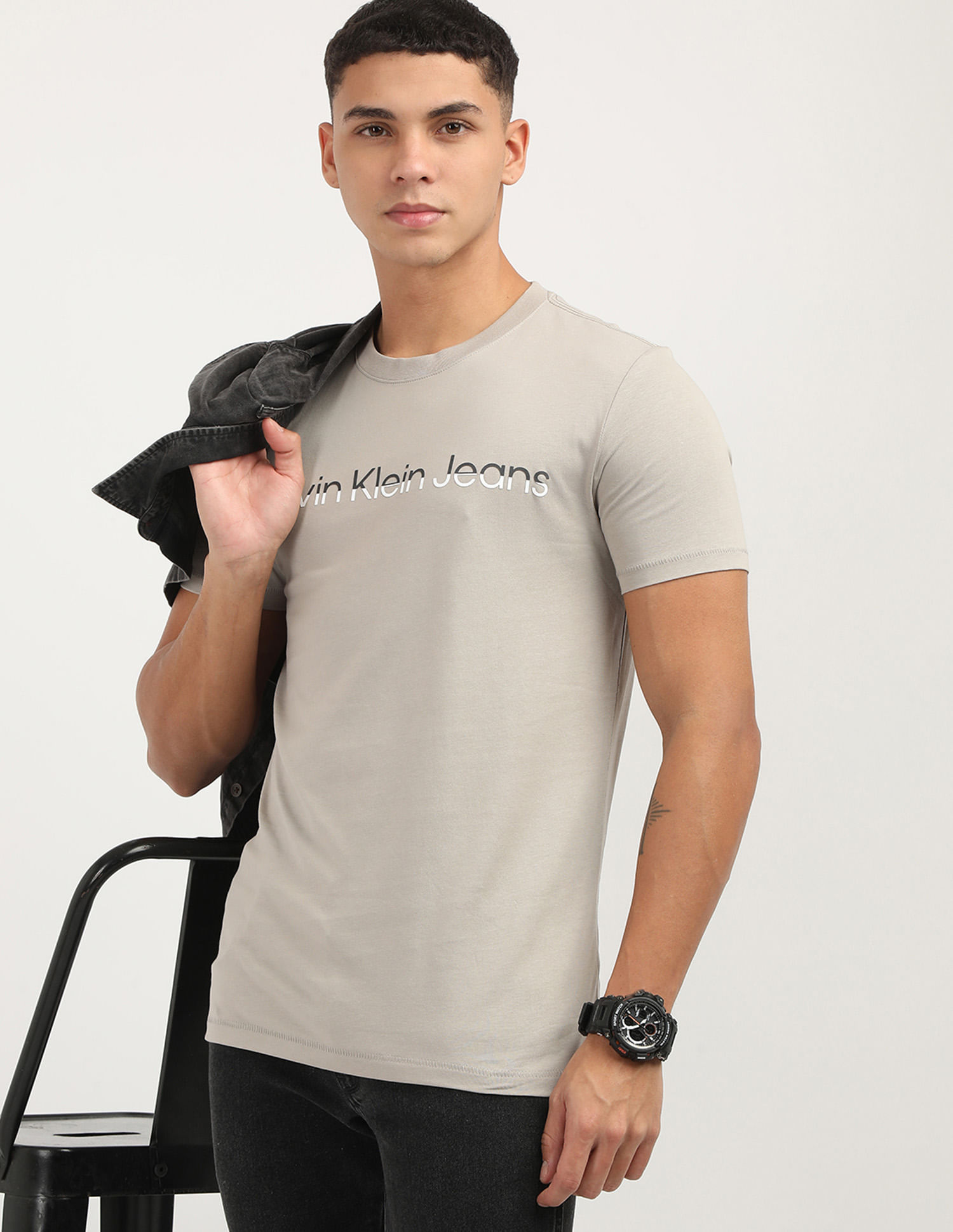 Calvin Klein Mixed Institutional Slim Fit T-Shirt