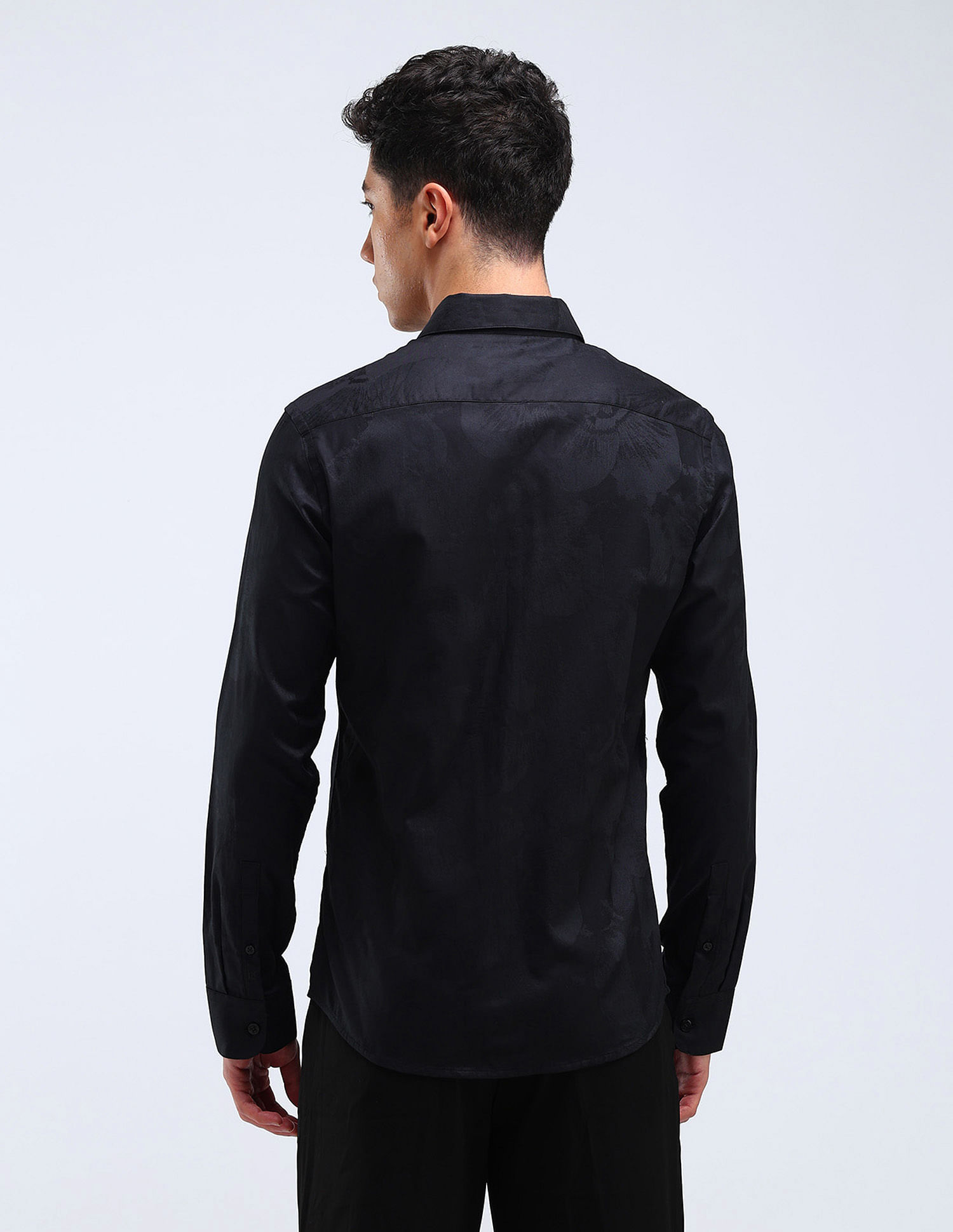 Flying Machine Slim Fit Jacquard Shirt