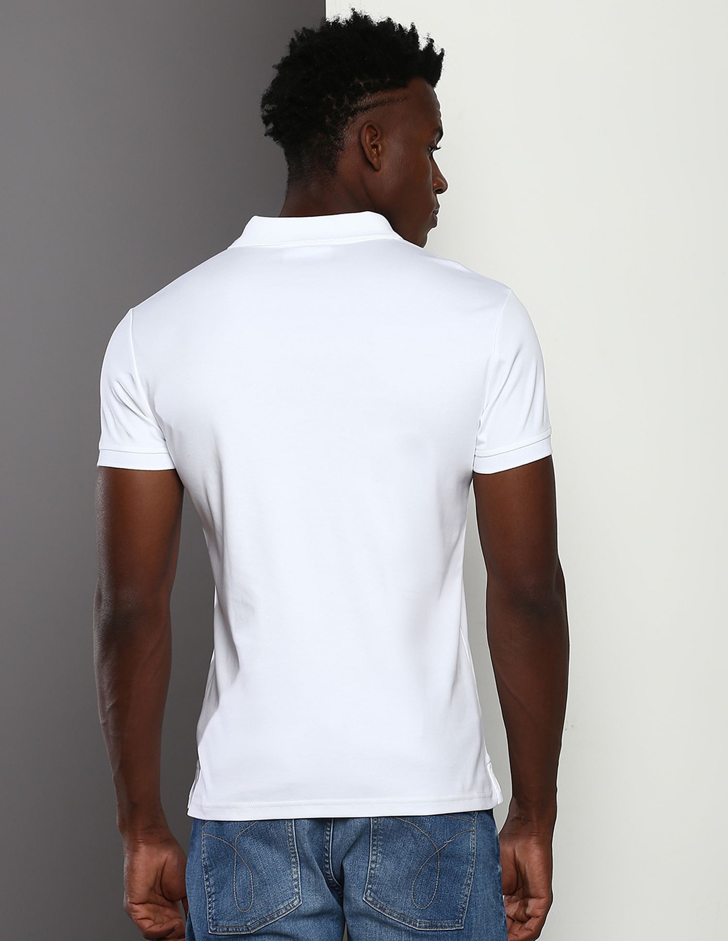 Calvin klein liquid cotton polo slim fit best sale