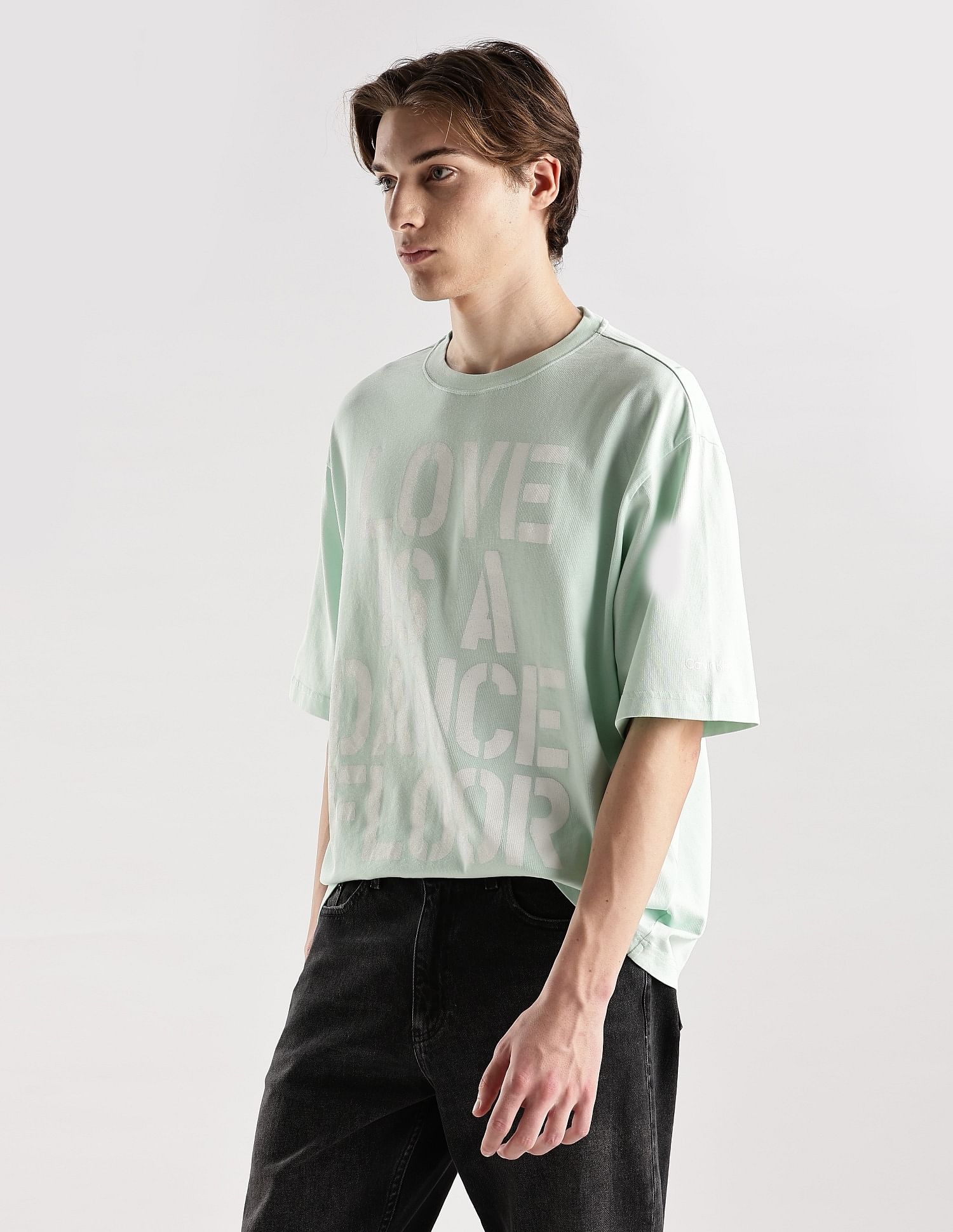 Calvin Klein Jeans Printed Regular Fit Cotton T-Shirt