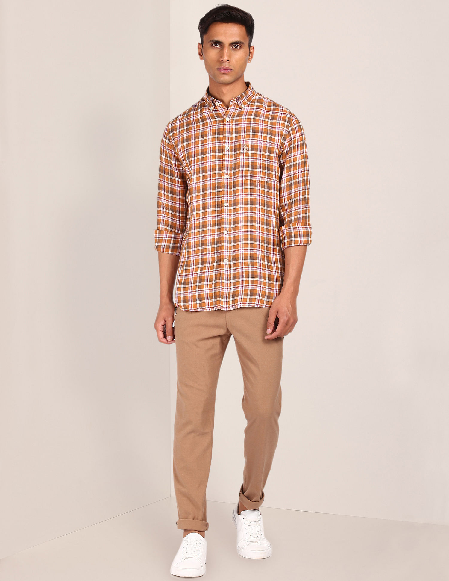 U.S. Polo Assn. Button Down Check Casual Shirt