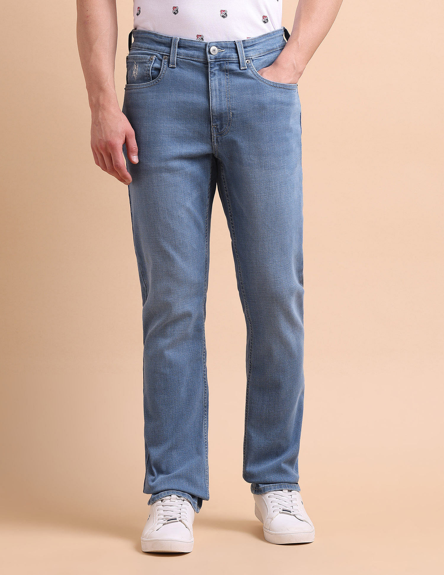 U.S. Polo Assn. Denim Co. Harold Slim Straight Fit Blue Jeans
