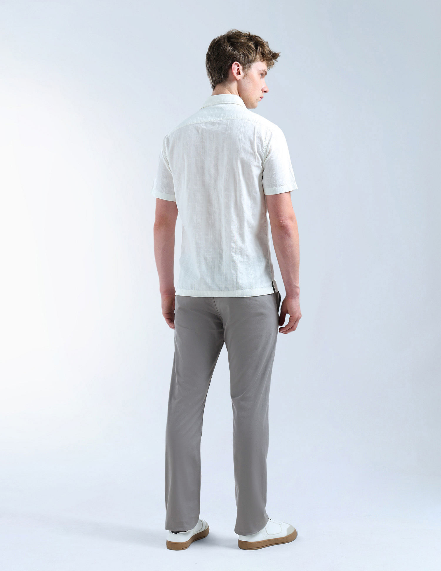 Flying Machine Mid Rise F-Jango Straight Fit Trouser