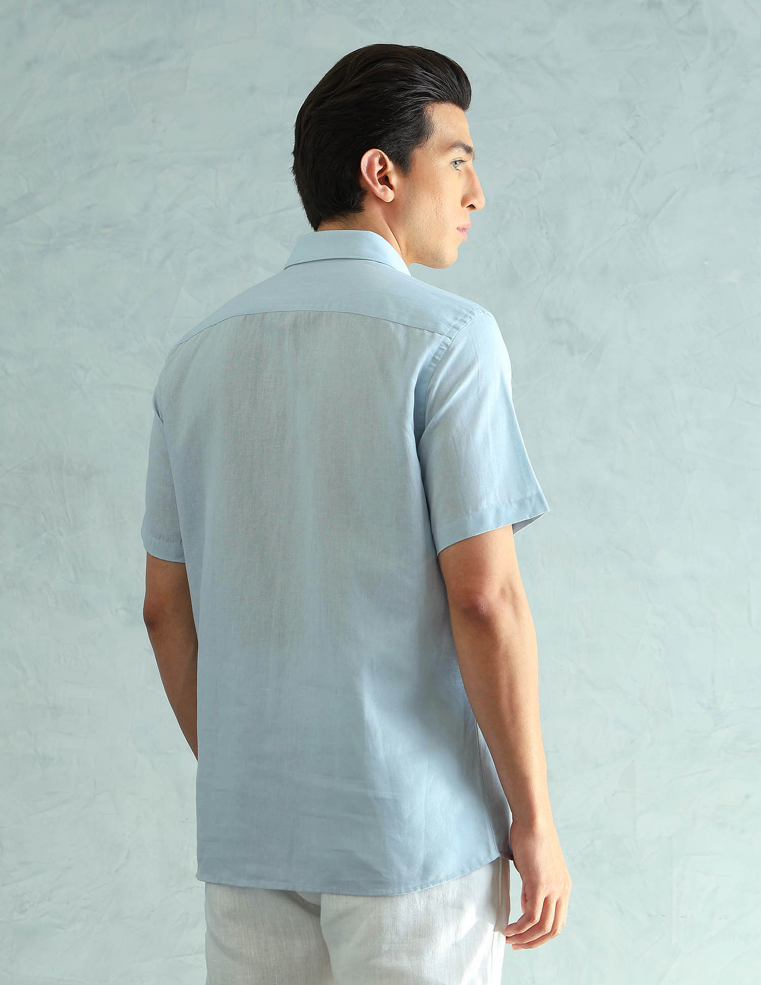 Arrow Cotton Linen Regular Fit Shirt