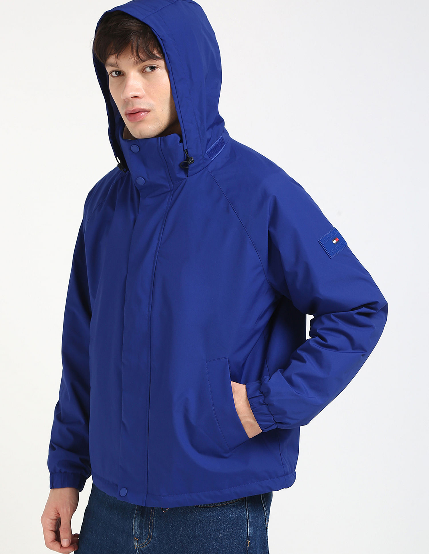 Tommy Hilfiger Men's Blue Jacket for Stylish Outings