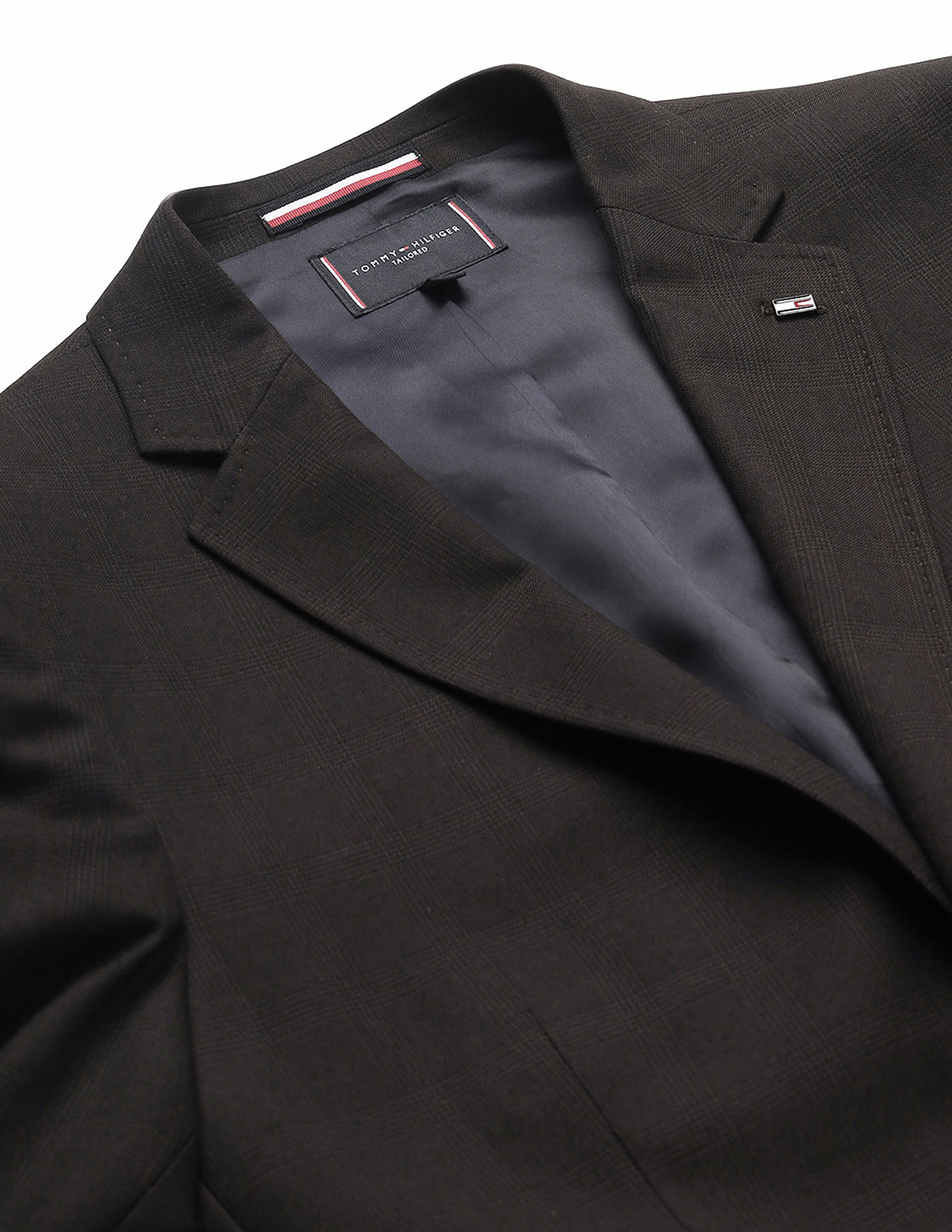 Tommy Hilfiger Check Print Regular Fit Blazer