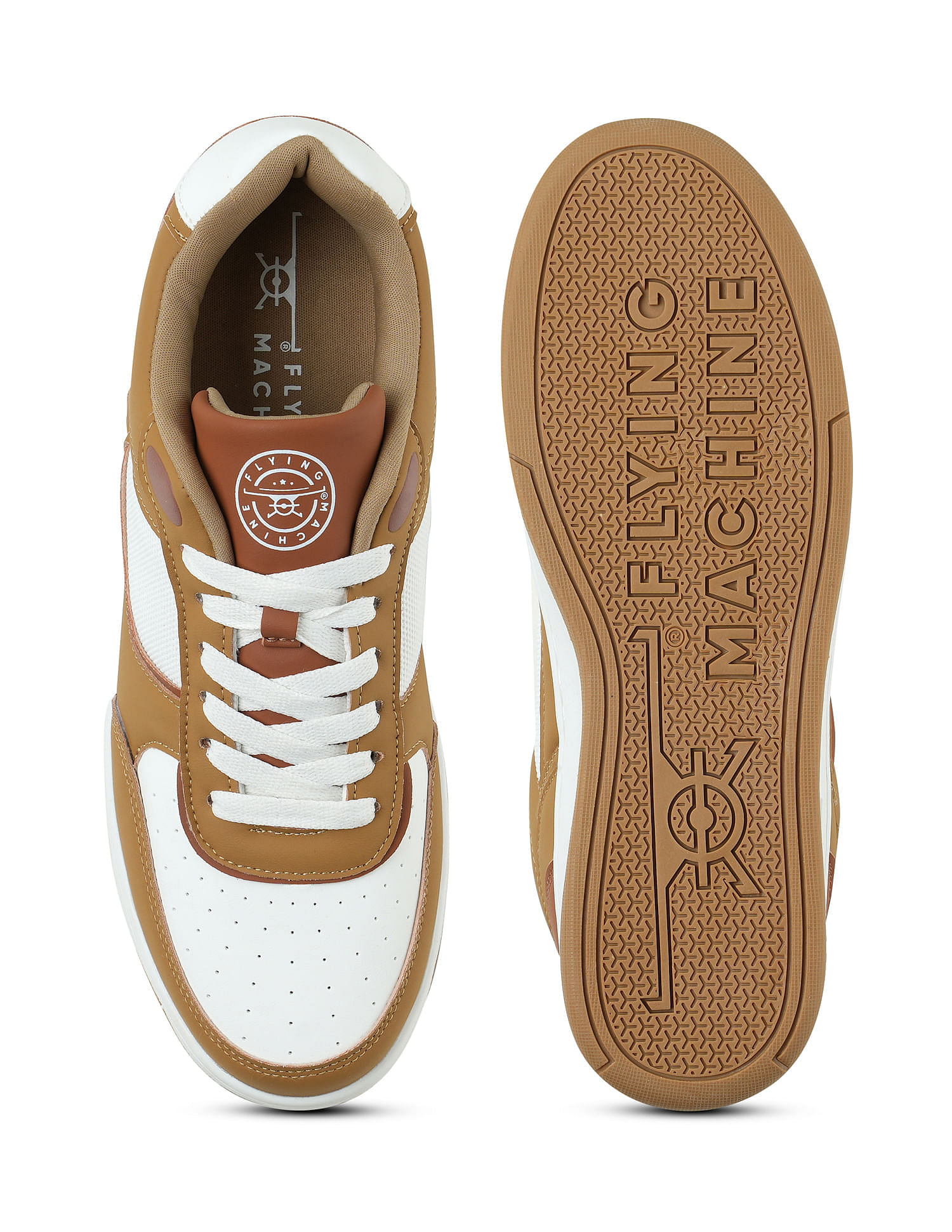 Flying Machine Men Round Toe Krover Sneakers