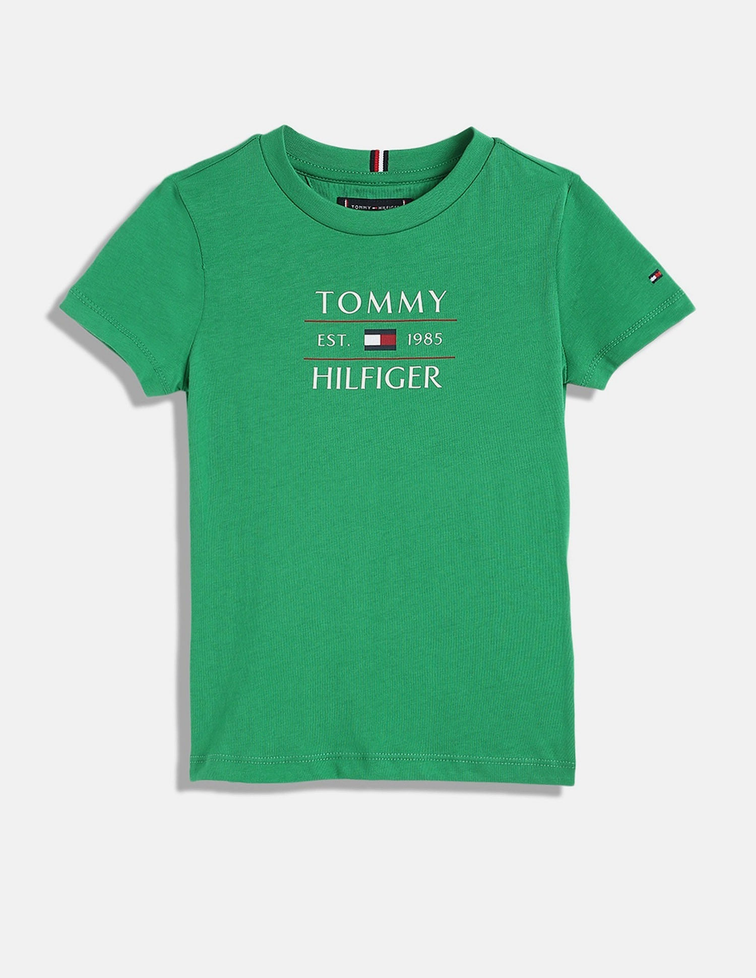 Tommy Hilfiger Kids Boys Logo Regular-Fit Cotton T-Shirt