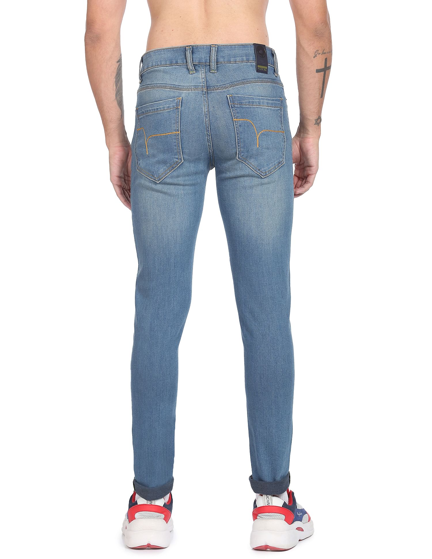 Flying Machine Stone Wash Jackson Super Skinny Fit F-Lite Jeans