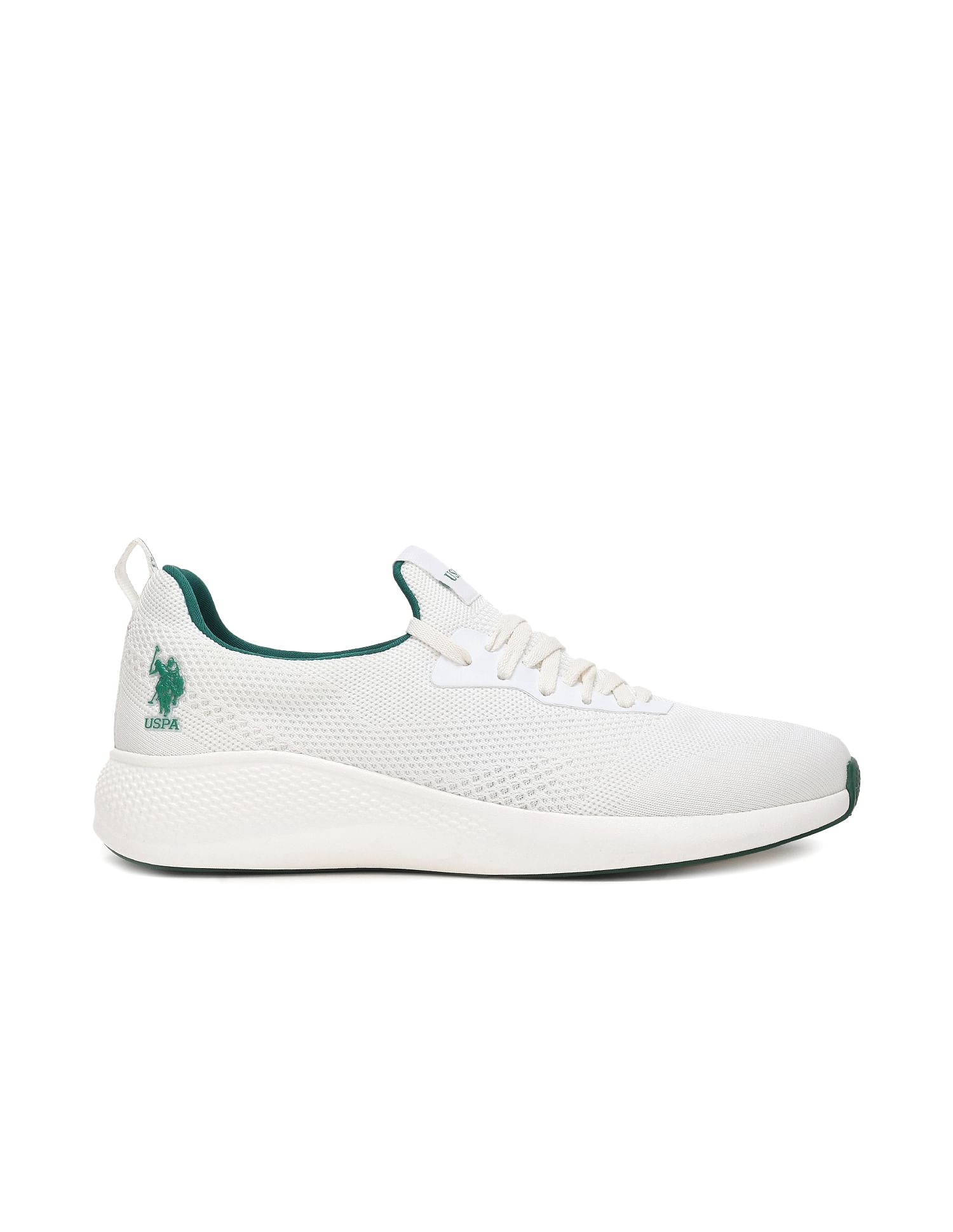U.S. Polo Assn. Knit Panelled Lebron 3.0 Grn Sneakers