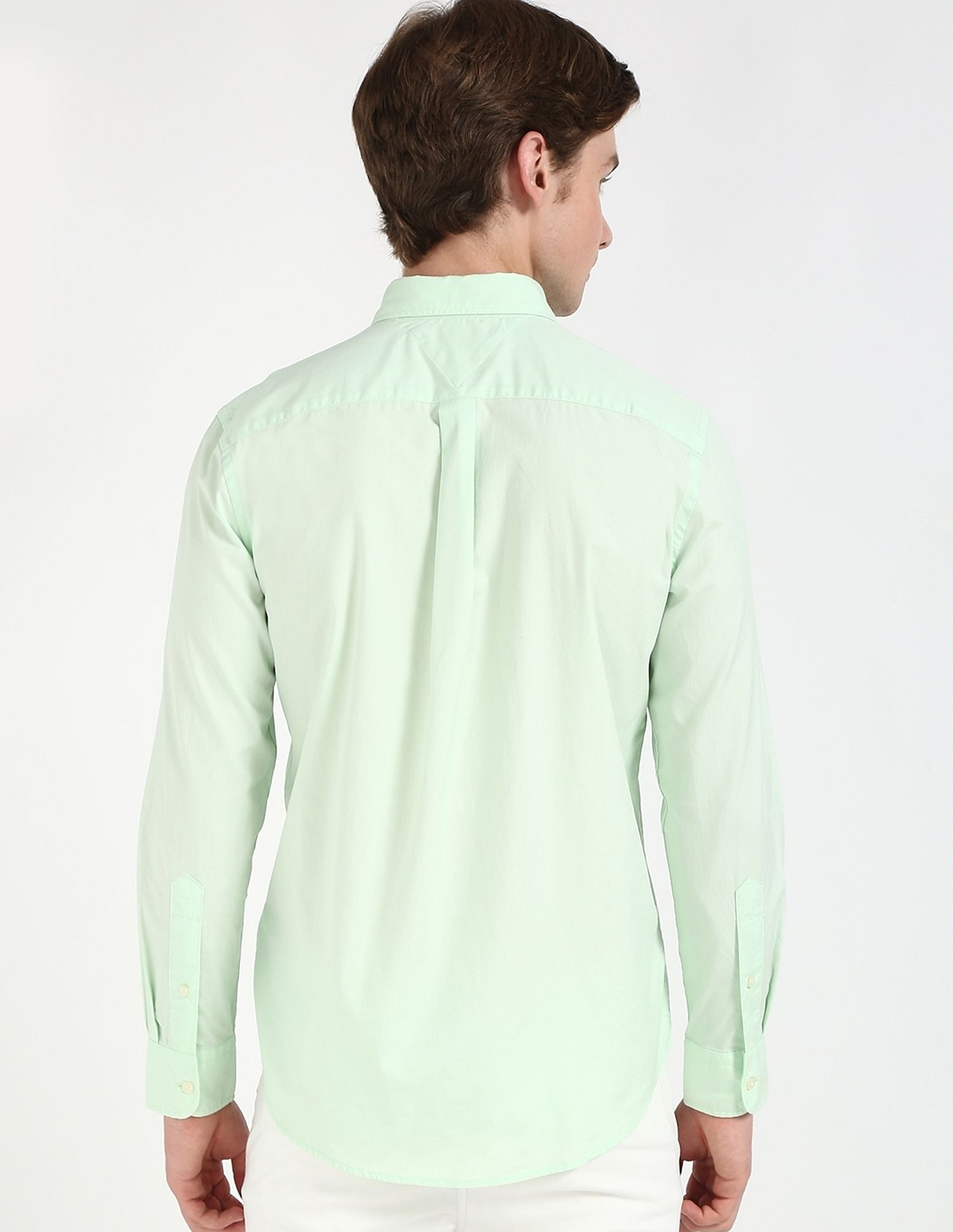 Tommy Hilfiger Solid Regular-Fit Poplin Woven Shirt