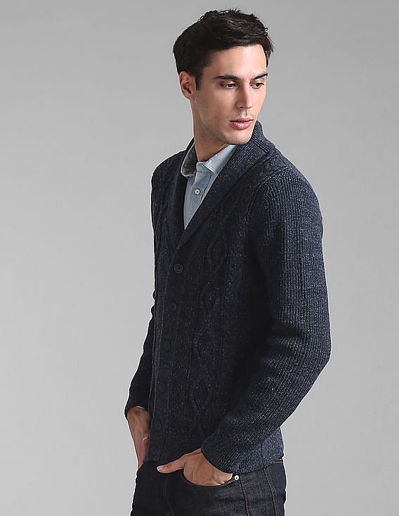 Gap mens shawl clearance collar cardigan