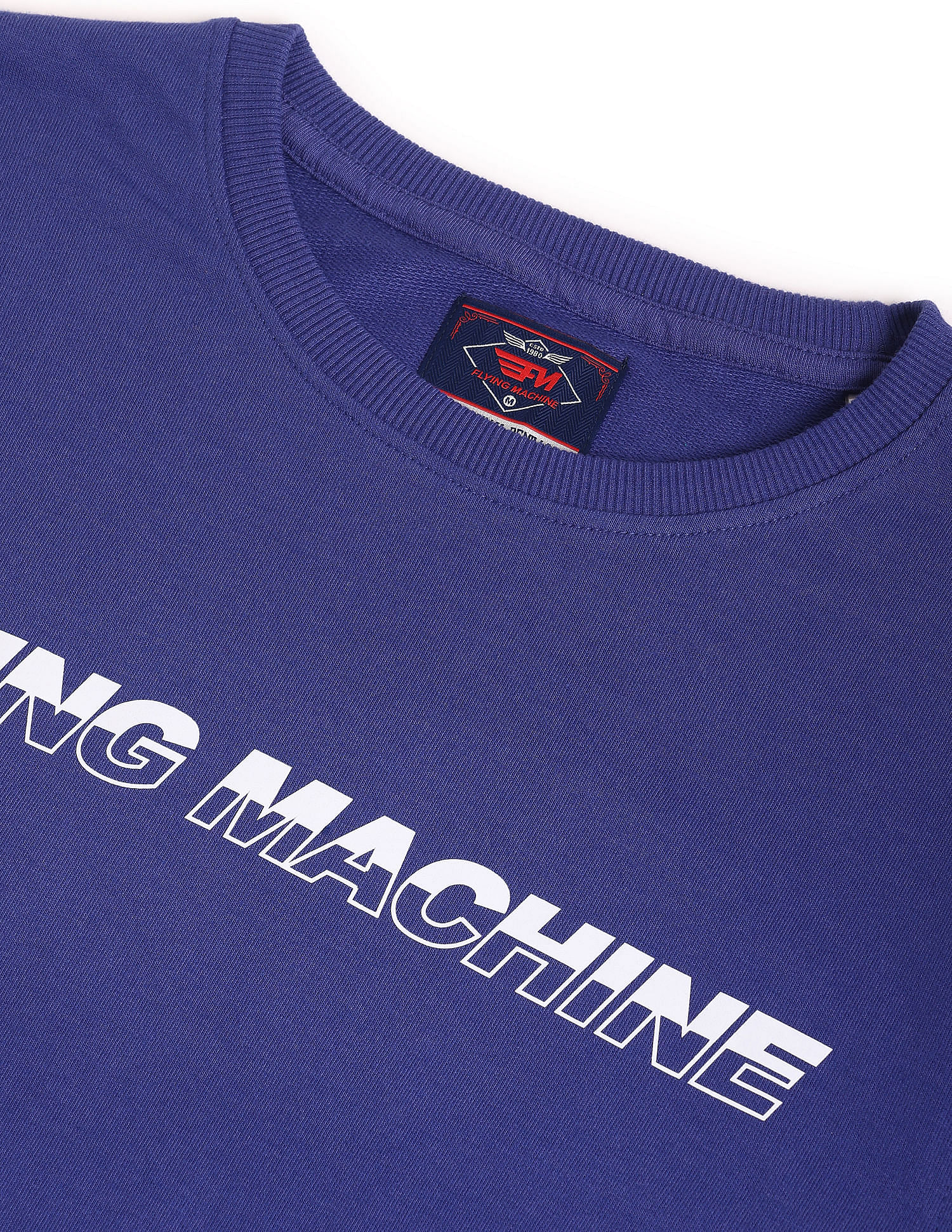 Flying Machine Crew Neck Brand Print Sweatshirt