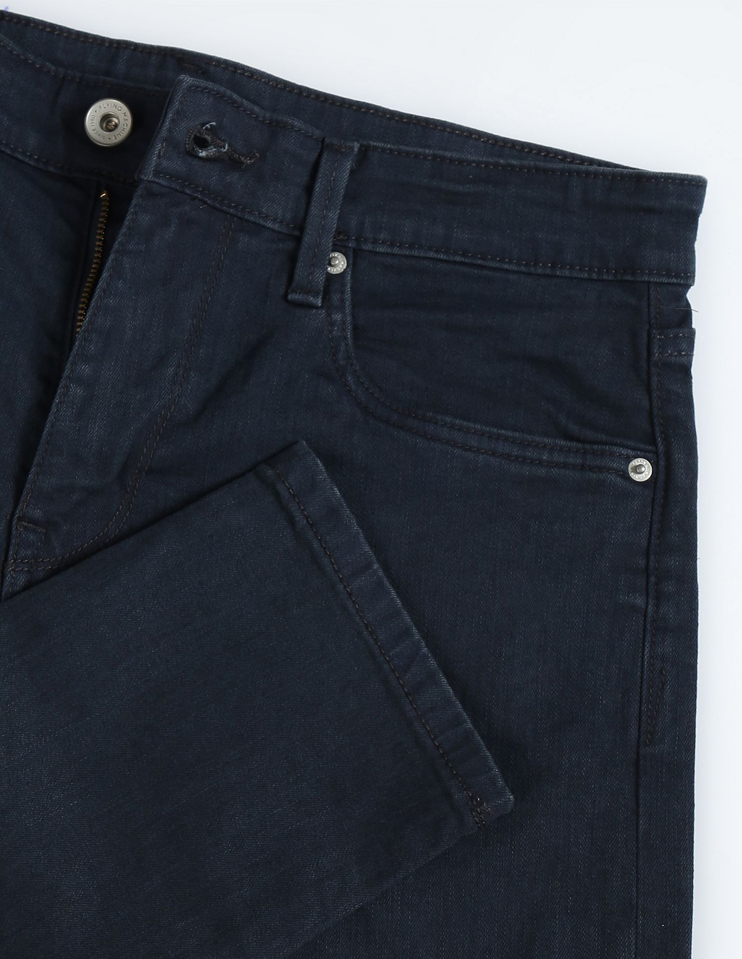 Flying Machine Slash Slim Tapered Fit Rinsed Jeans