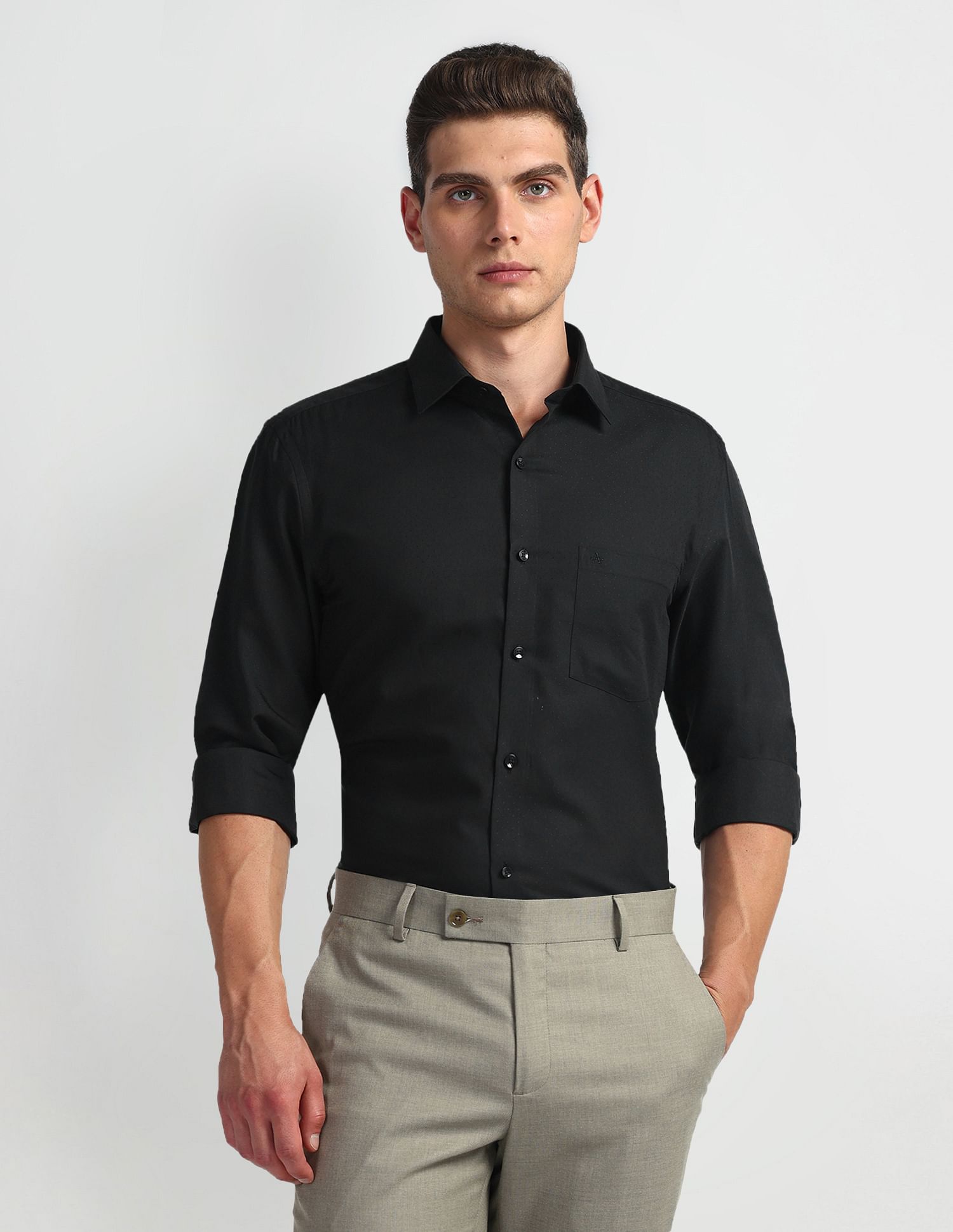 Arrow Self Design Twill Shirt
