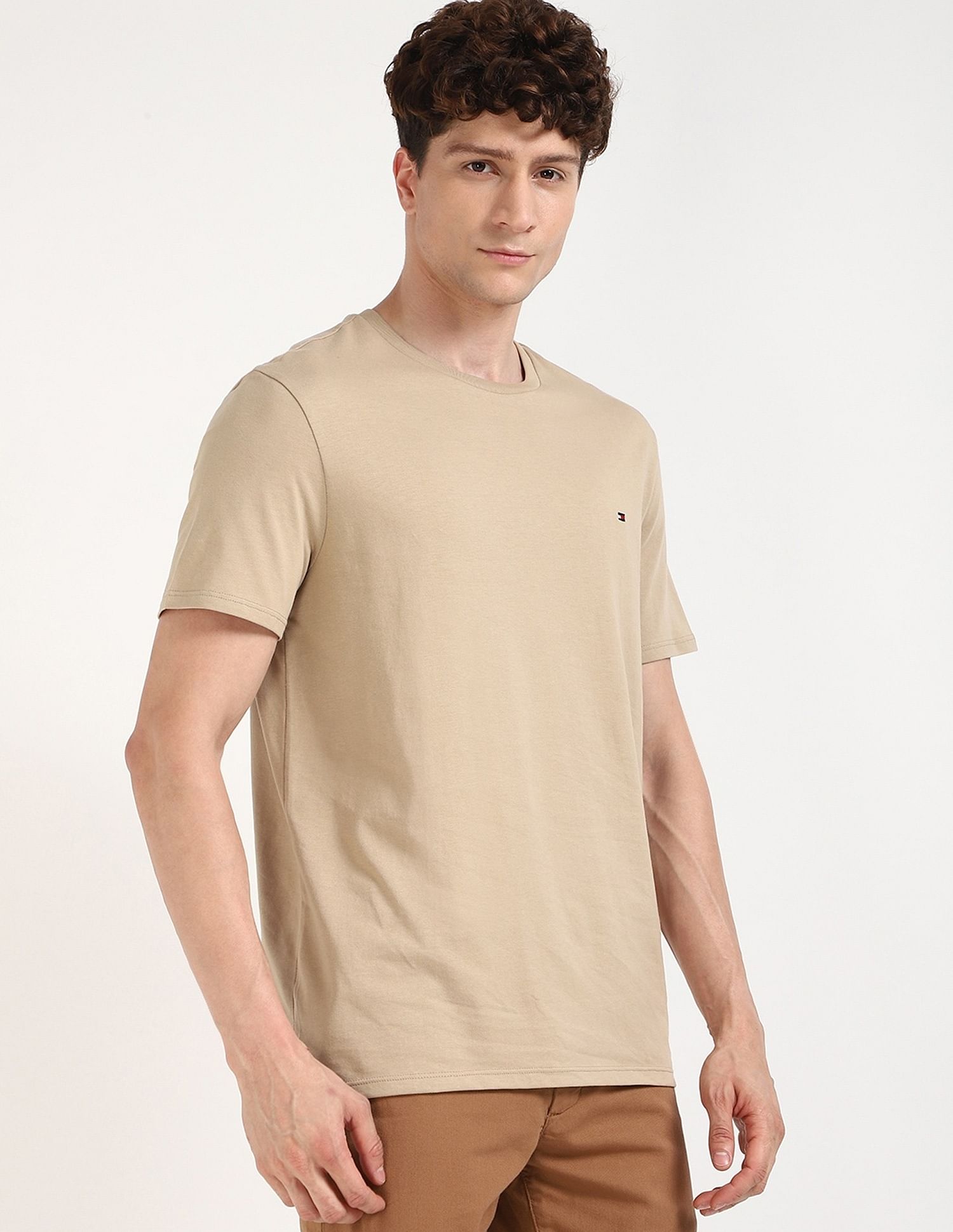 Tommy Hilfiger Solid Regular-Fit Cotton T-Shirt