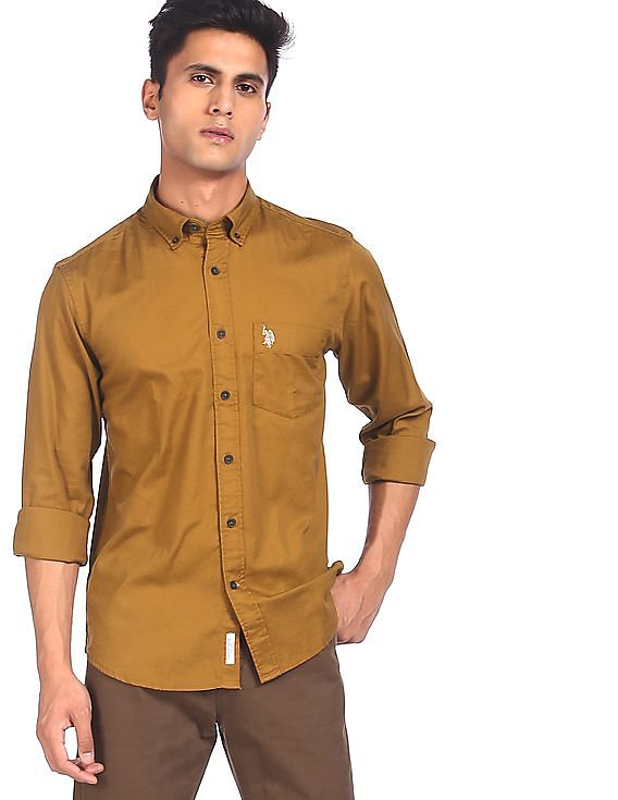 U.S. Polo Assn. Solid Button Down Collar Shirt