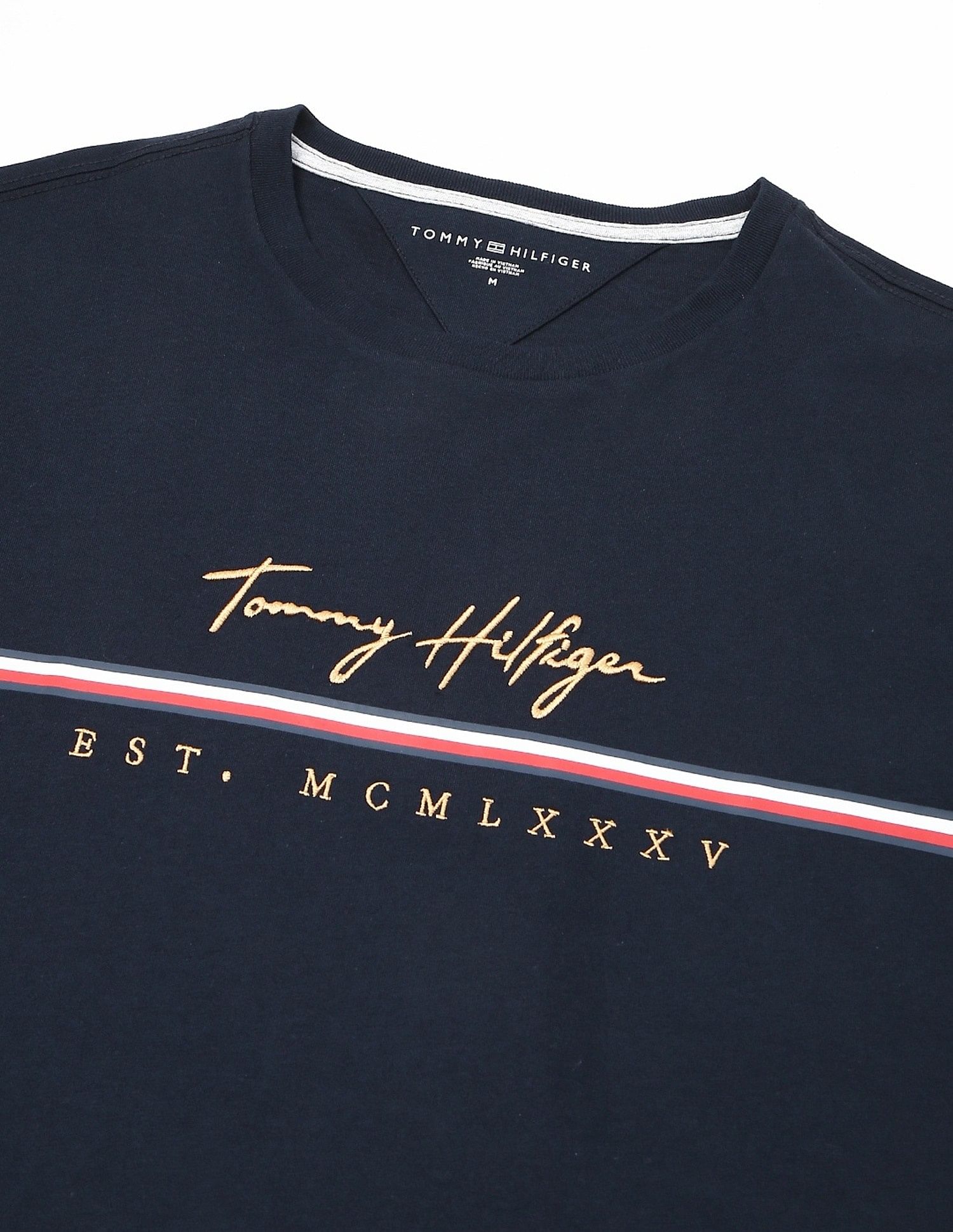 Tommy Hilfiger Embroidered Logo Regular-Fit Cotton T-Shirt