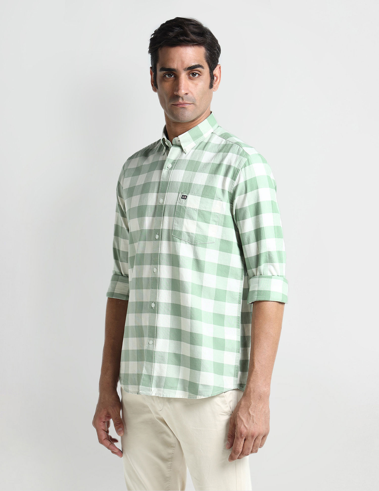 Arrow Sport Buffalo Check Cotton Shirt