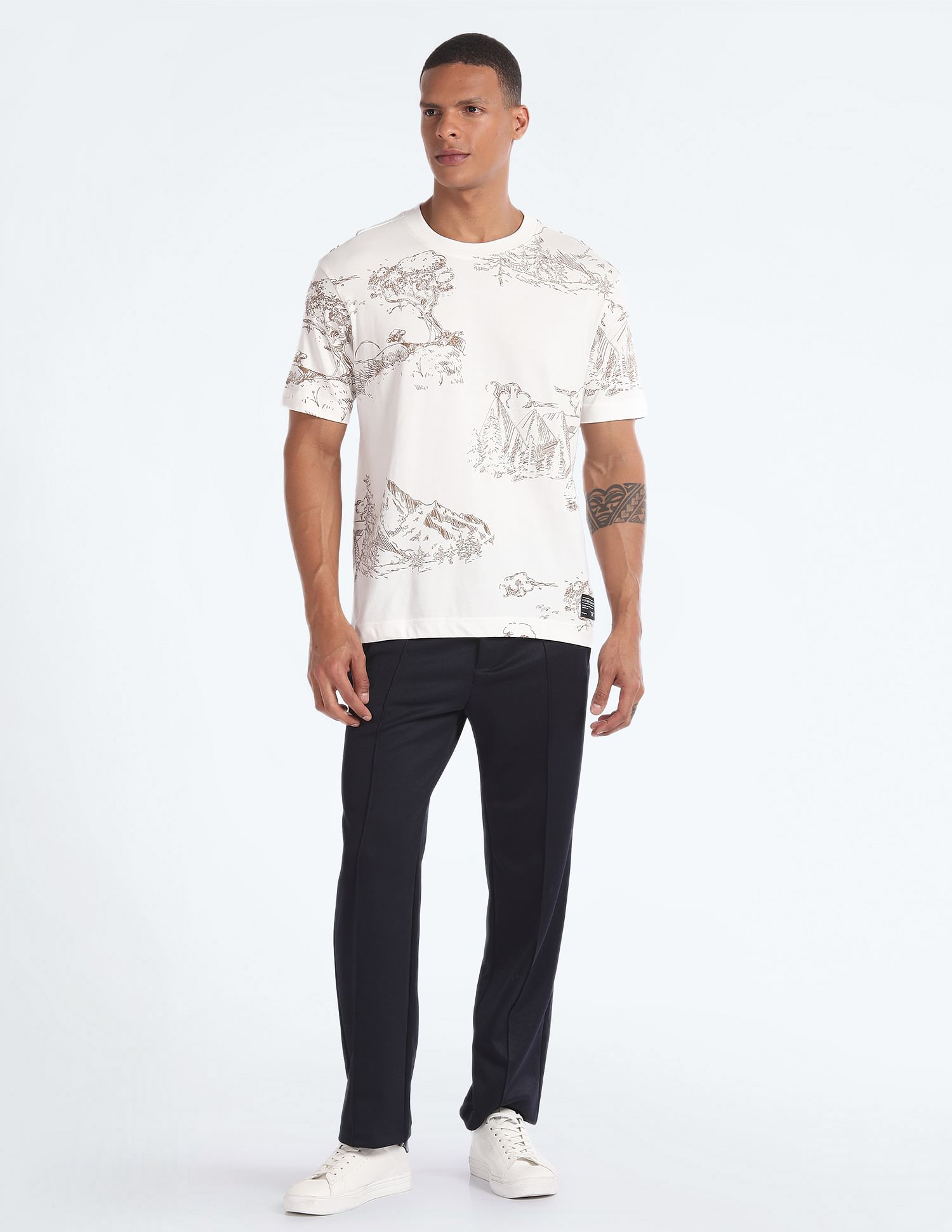 Flying Machine Cotton Oversized T-Shirt