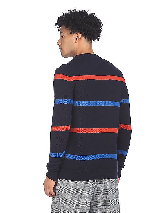 U.S. Polo Assn. Crew Neck Striped Sweater