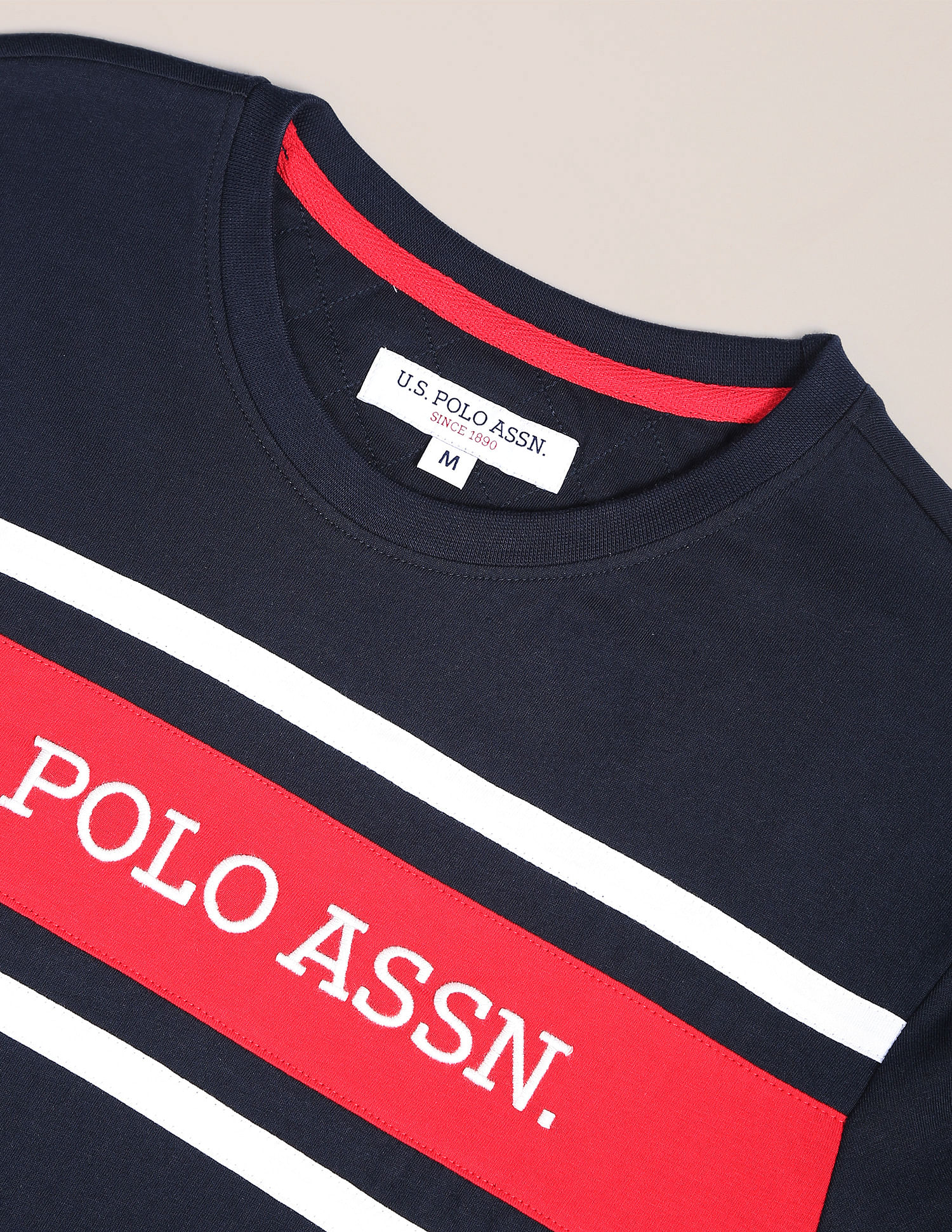 U.S. Polo Assn. Brand Embroidered Cotton T-Shirt