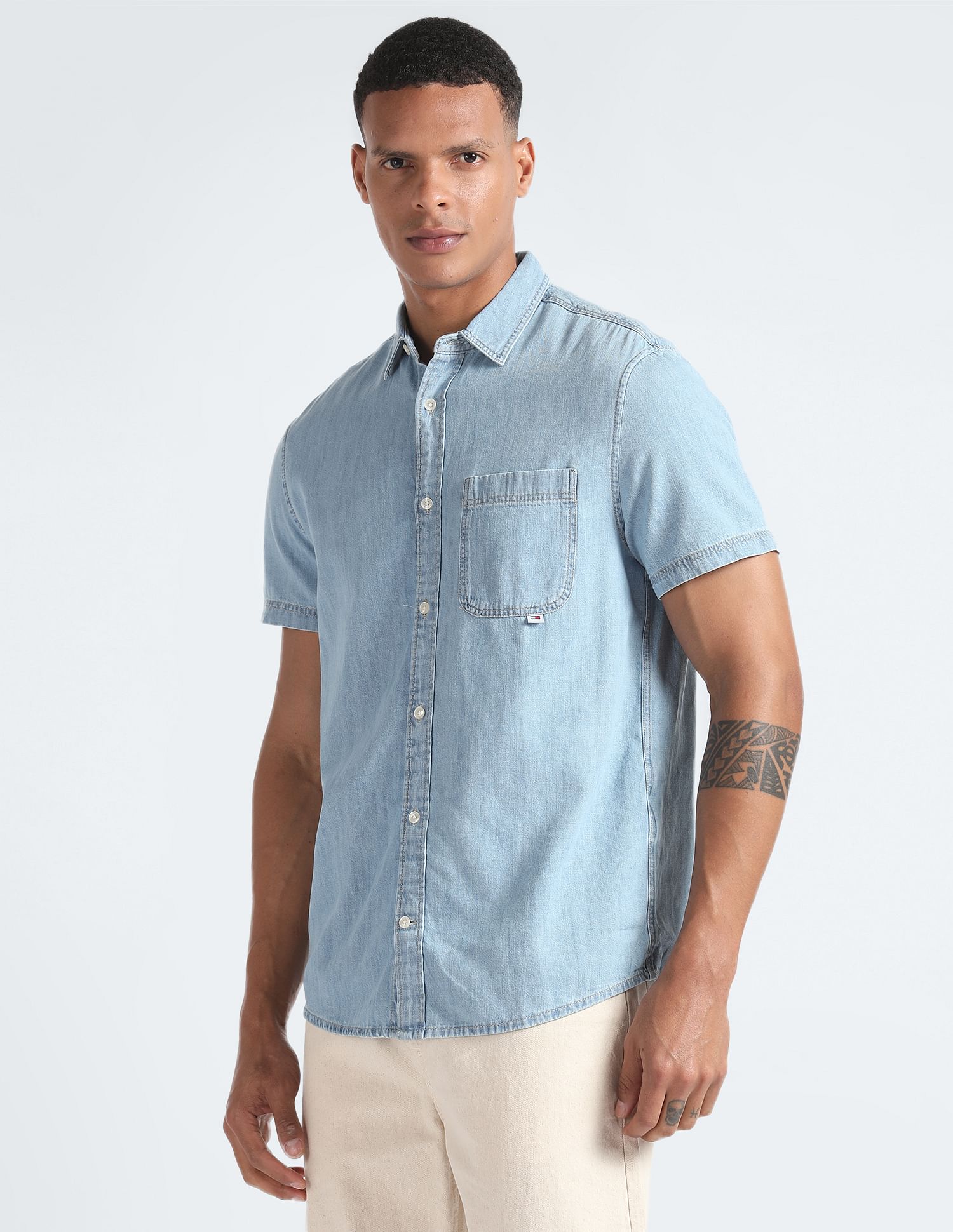 Tommy Hilfiger Washed Chambray Shirt
