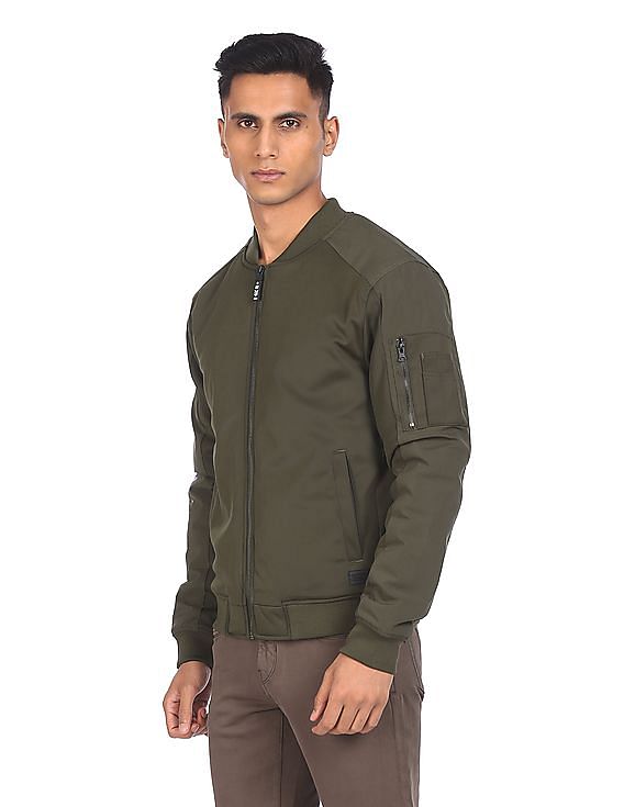 Flying machine sale olive green jacket