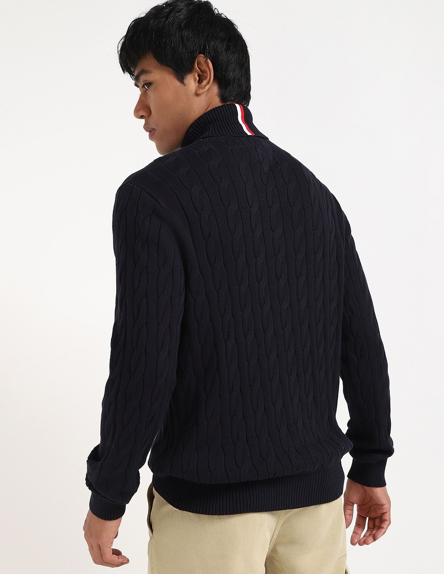 Tommy Hilfiger Cable-Knit Regular-Fit Cotton Sweater