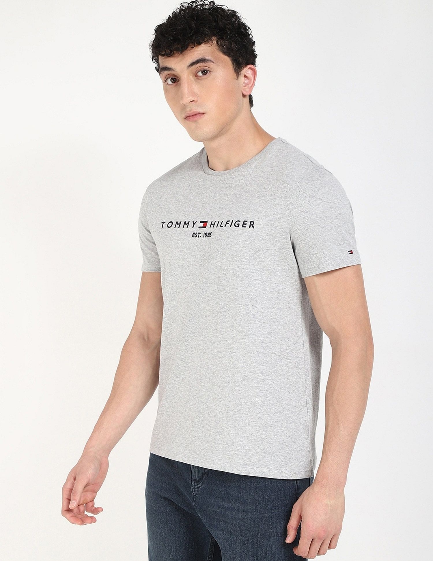 Tommy Hilfiger Embroidered Logo Regular-Fit Cotton T-Shirt