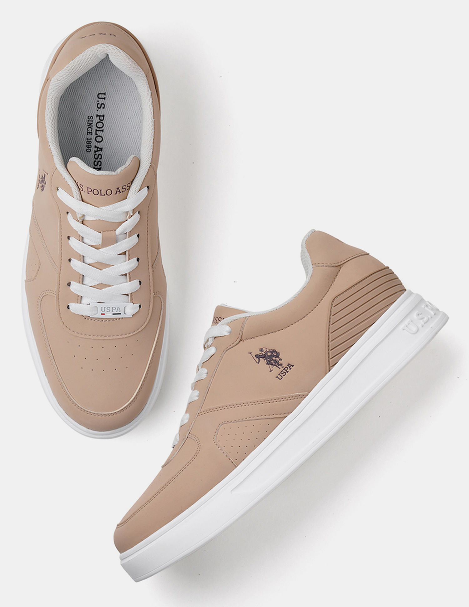 U.S. Polo Assn. Round Toe Solid Nebo Sneakers