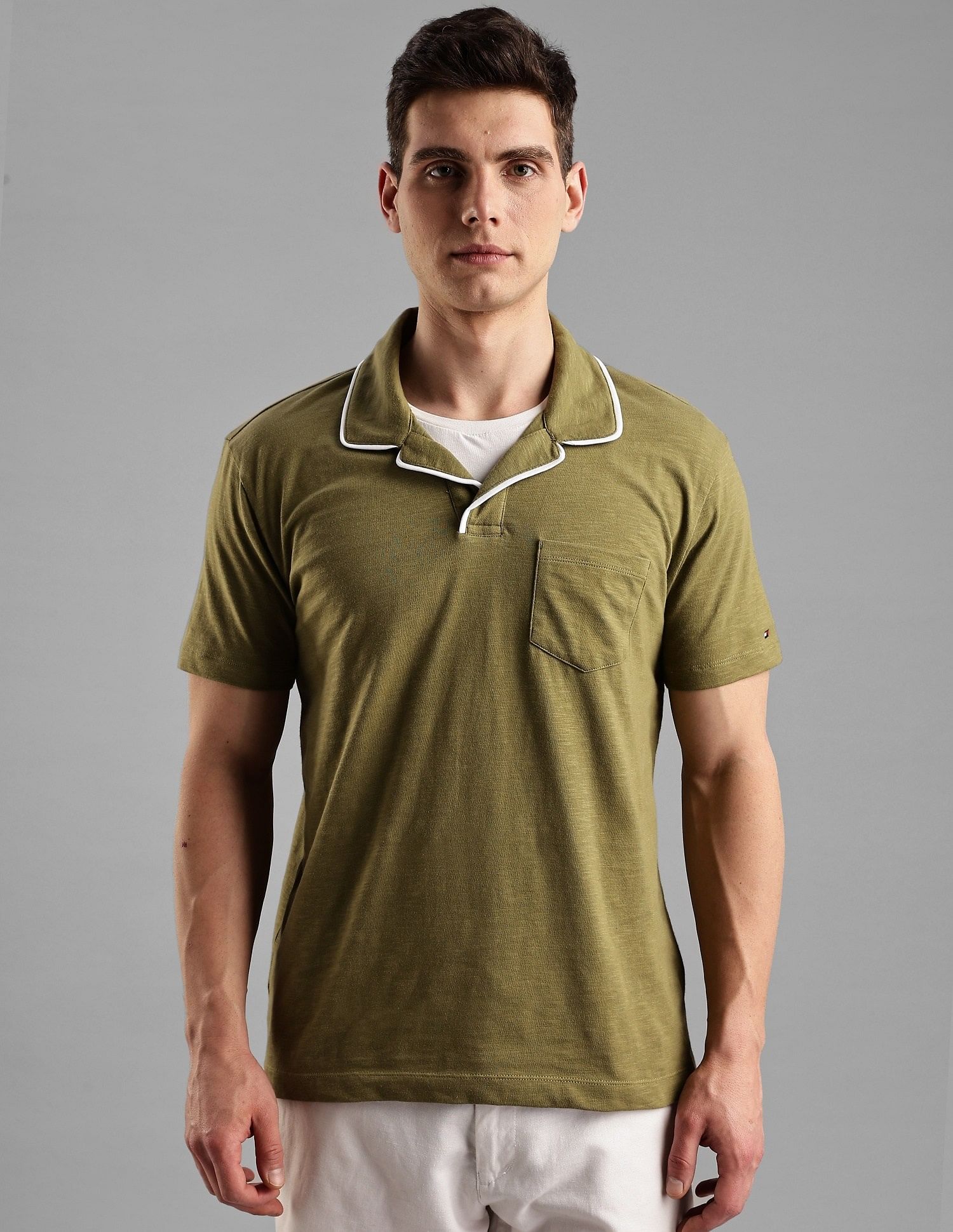 Tommy Hilfiger Solid Regular-Fit Cotton Polo Shirts