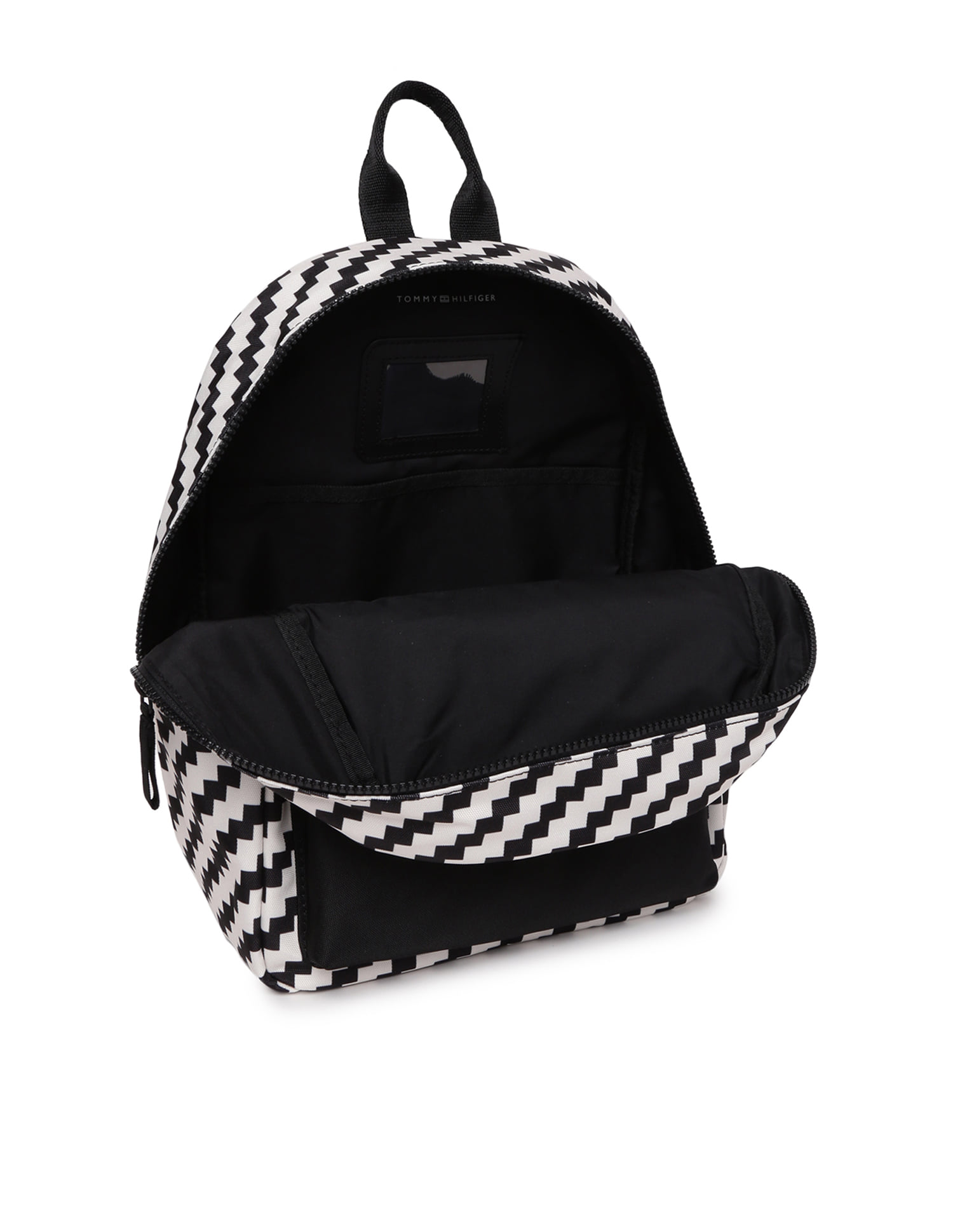 Tommy Hilfiger White and Black Logo Print Backpack Kids Essential Logo Print Backpack | Bags | Tommy Hilfiger main image 3