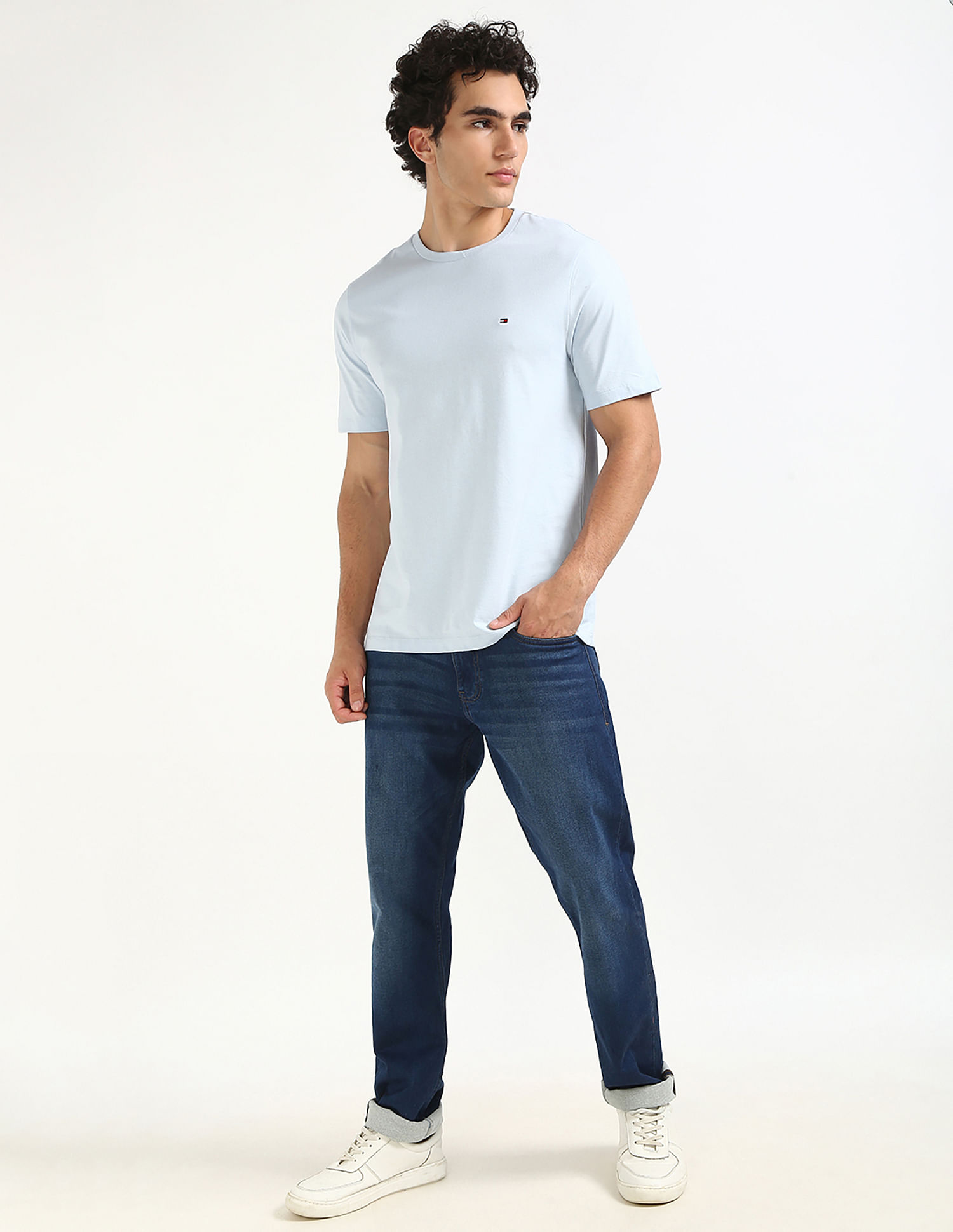 Tommy Hilfiger Solid Regular-Fit Cotton T-Shirt