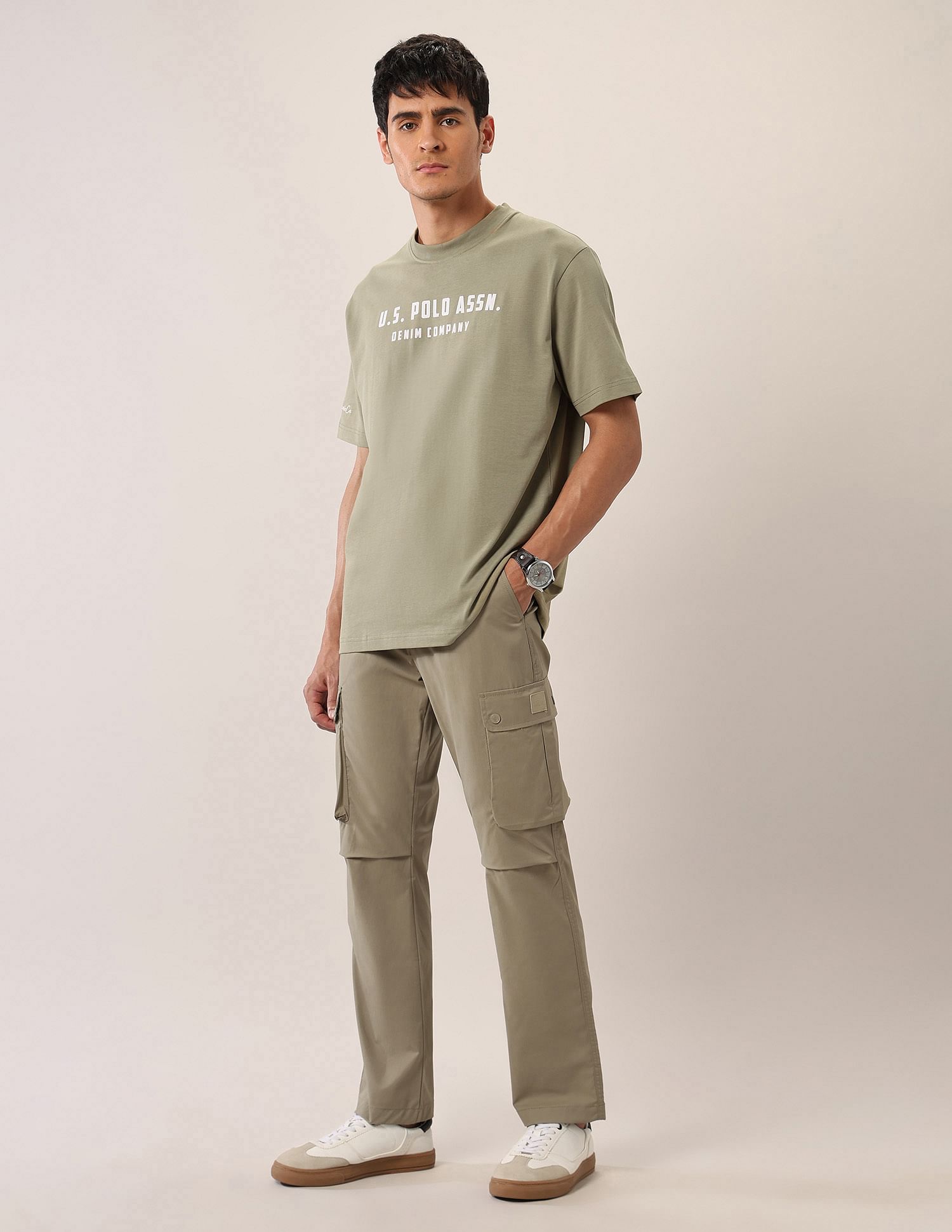 U.S. Polo Assn. Denim Co. Brand Printed Oversized Fit T-Shirt