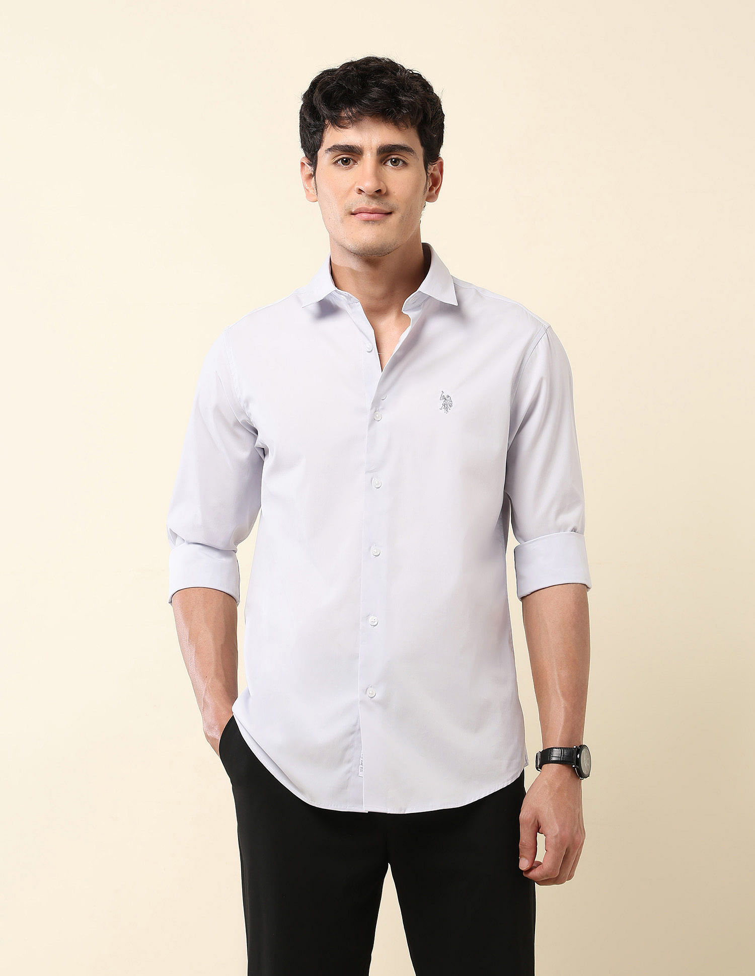 U.S. Polo Assn. Tailored Fit Poplin Shirt