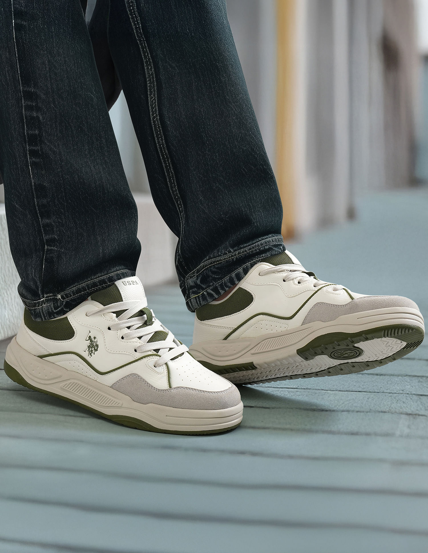 U.S. Polo Assn. Men Odore Colour Blocked Sneakers