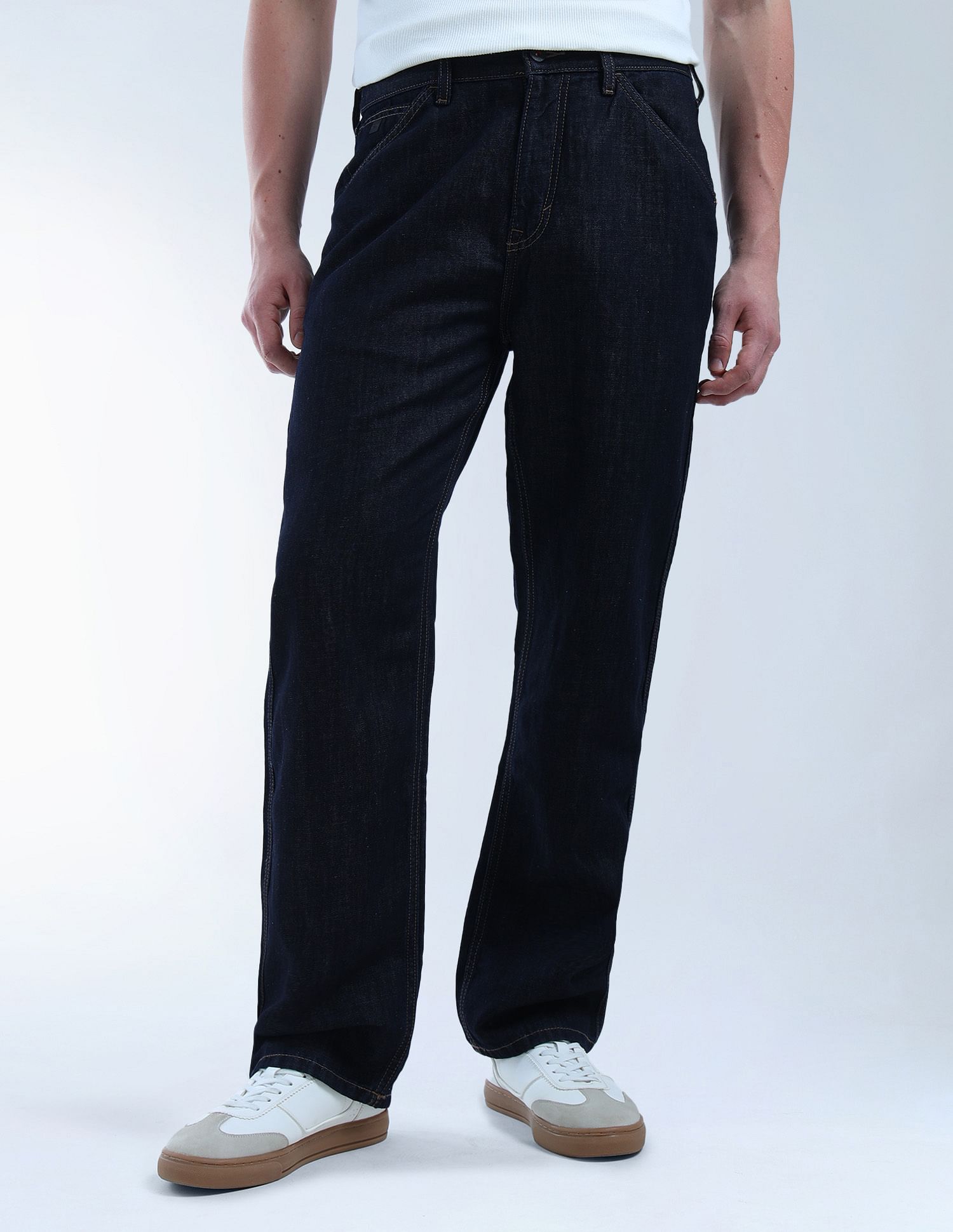Flying Machine Cobain Loose Fit Cobain X Linen Jeans