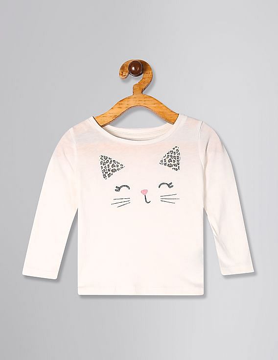 2t white long sleeve shirt