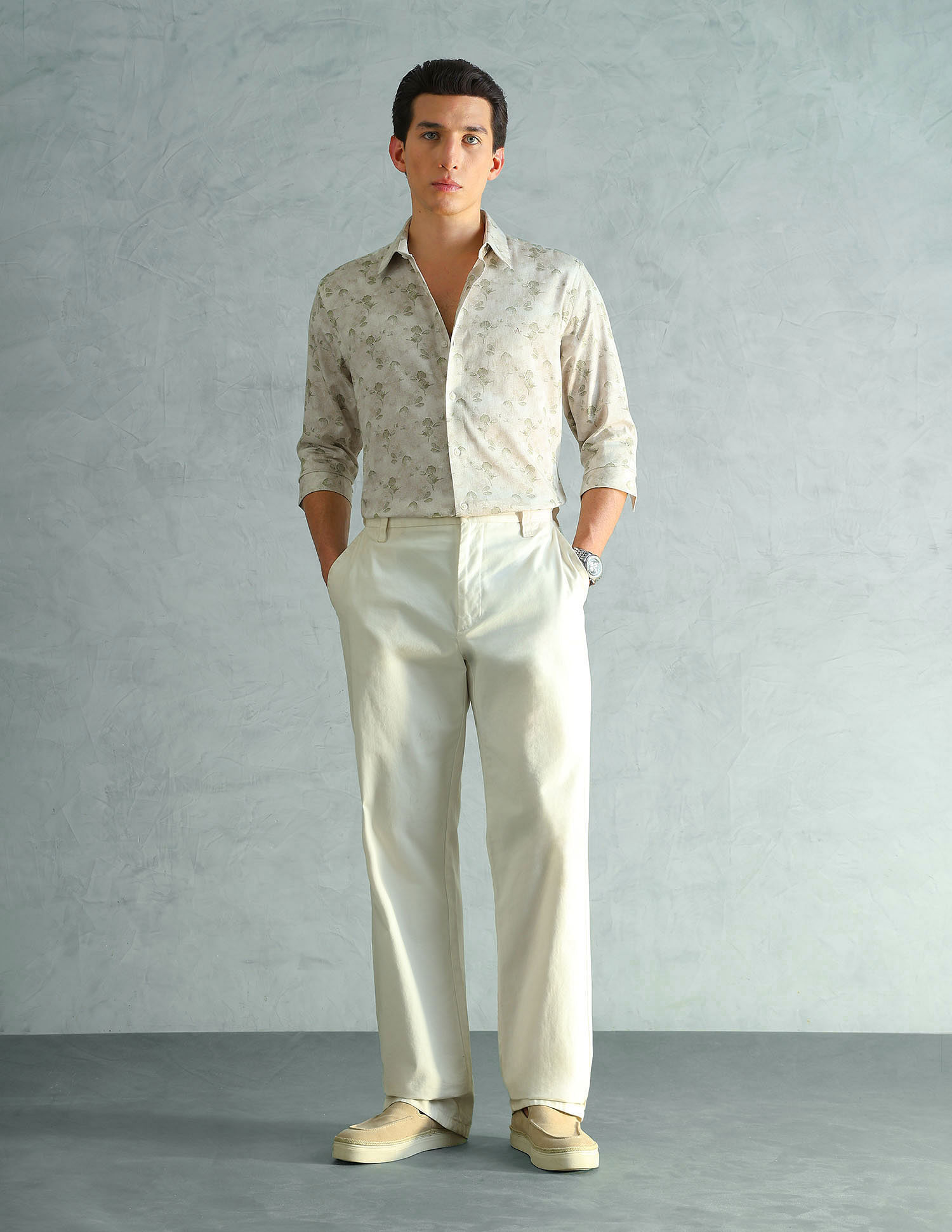 Arrow Newyork Slim Fit Smart Printed Shirt