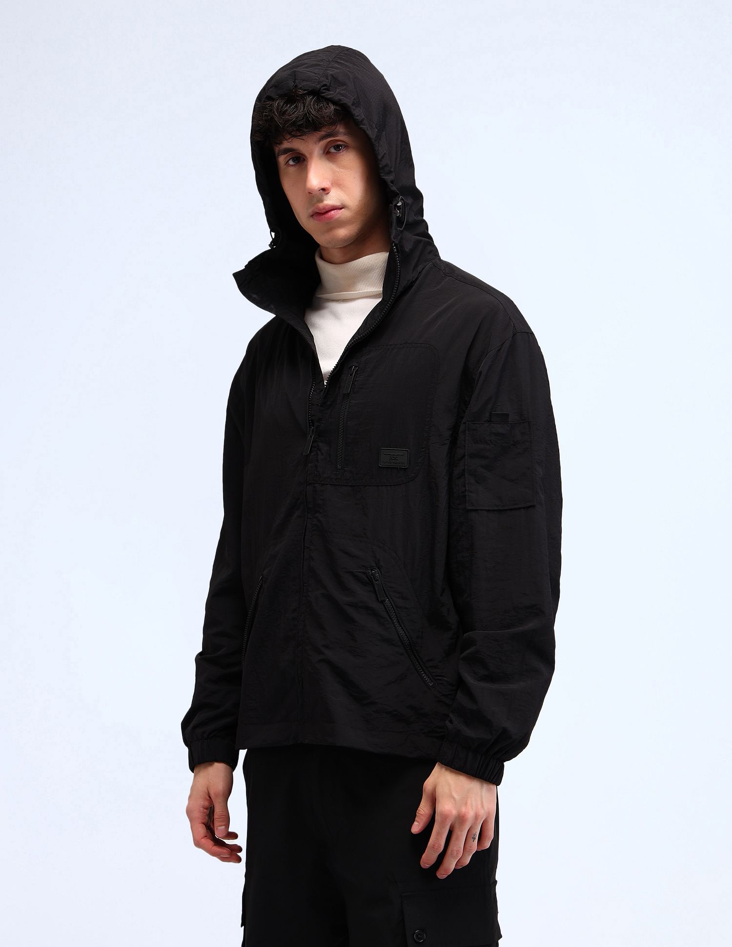 Flying Machine Solid Regular Fit Jacket