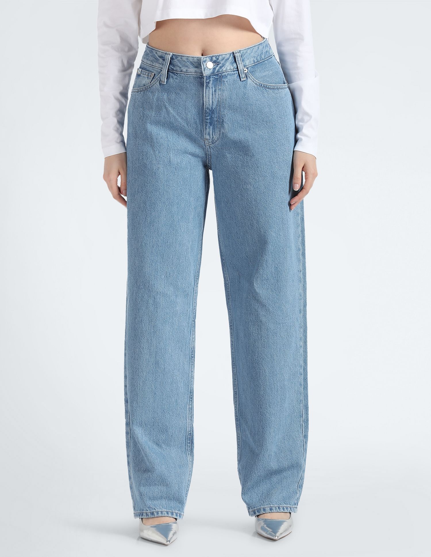 Calvin Klein 90's Straight Fit Rinsed Jeans