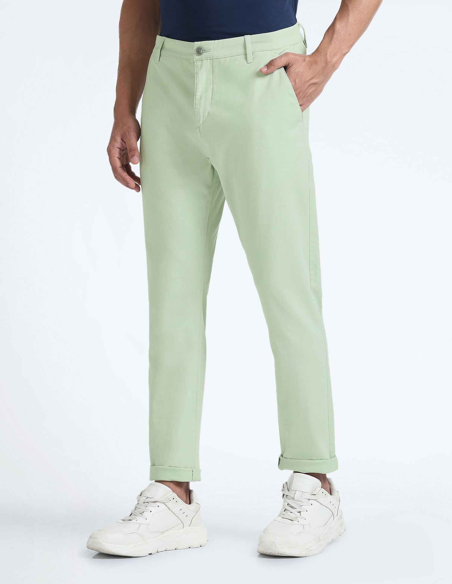 Flying Machine Slash Slim Tapered Fit Twill Chinos