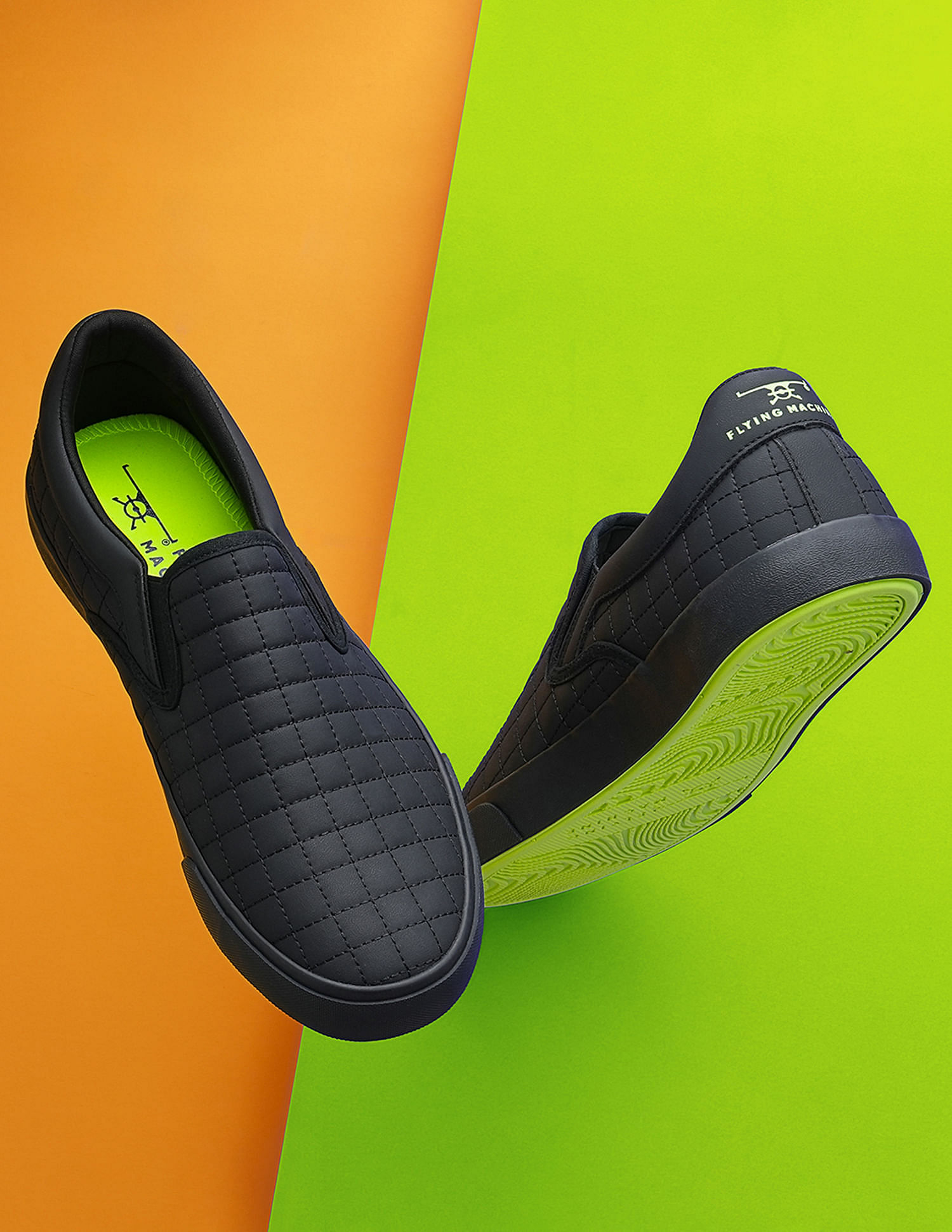 Flying Machine Men Solid Datroit 2.0 Slip On Shoes